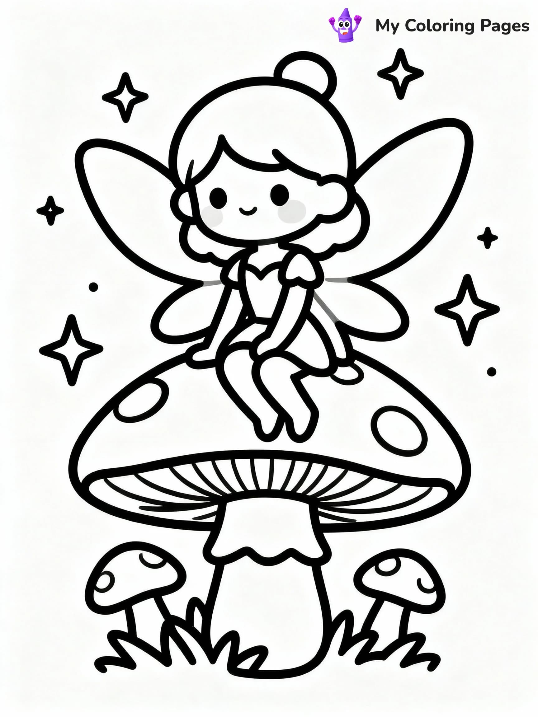 Fairy Coloring Pages - 4