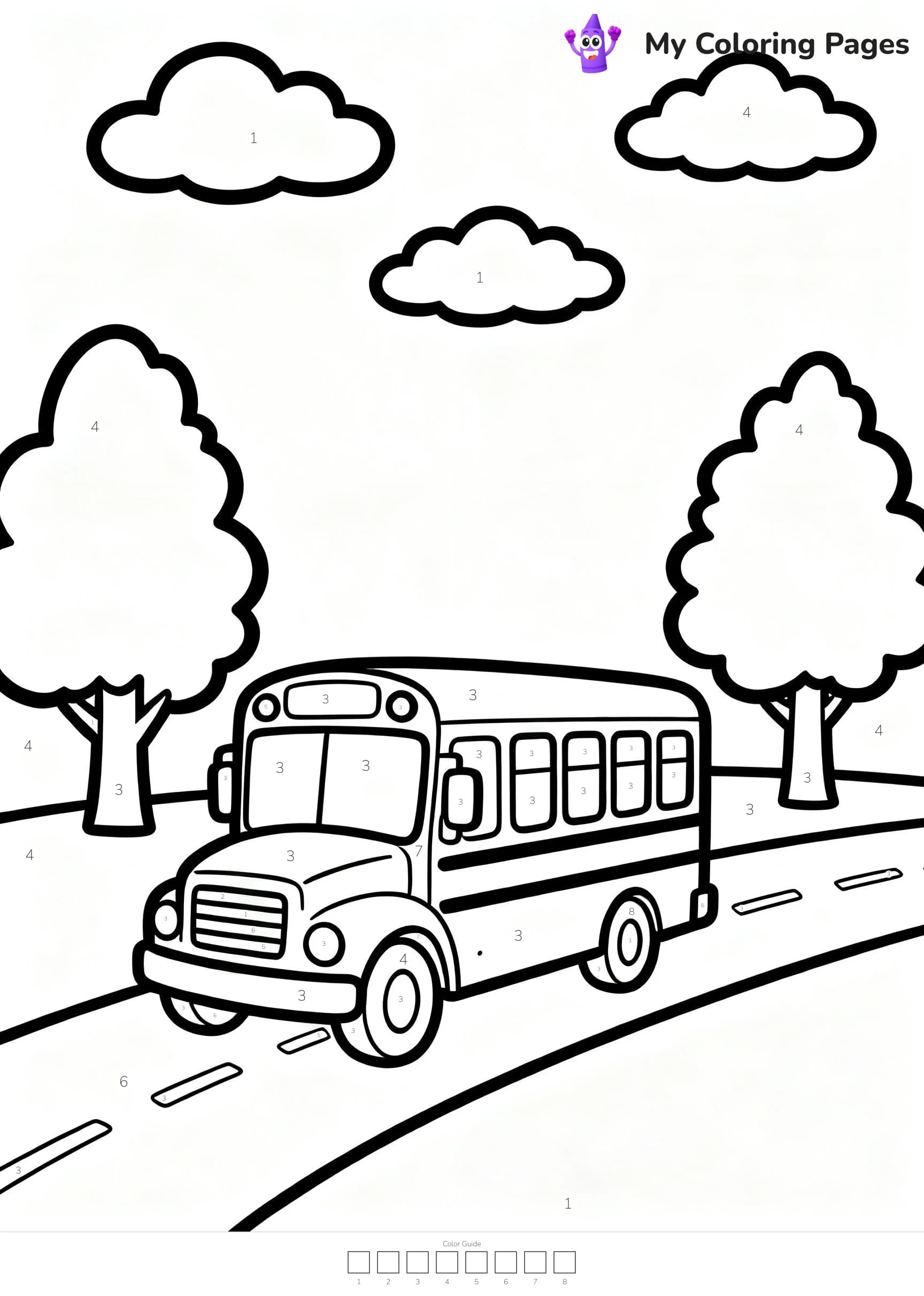 Color By Number Coloring Pages - 23