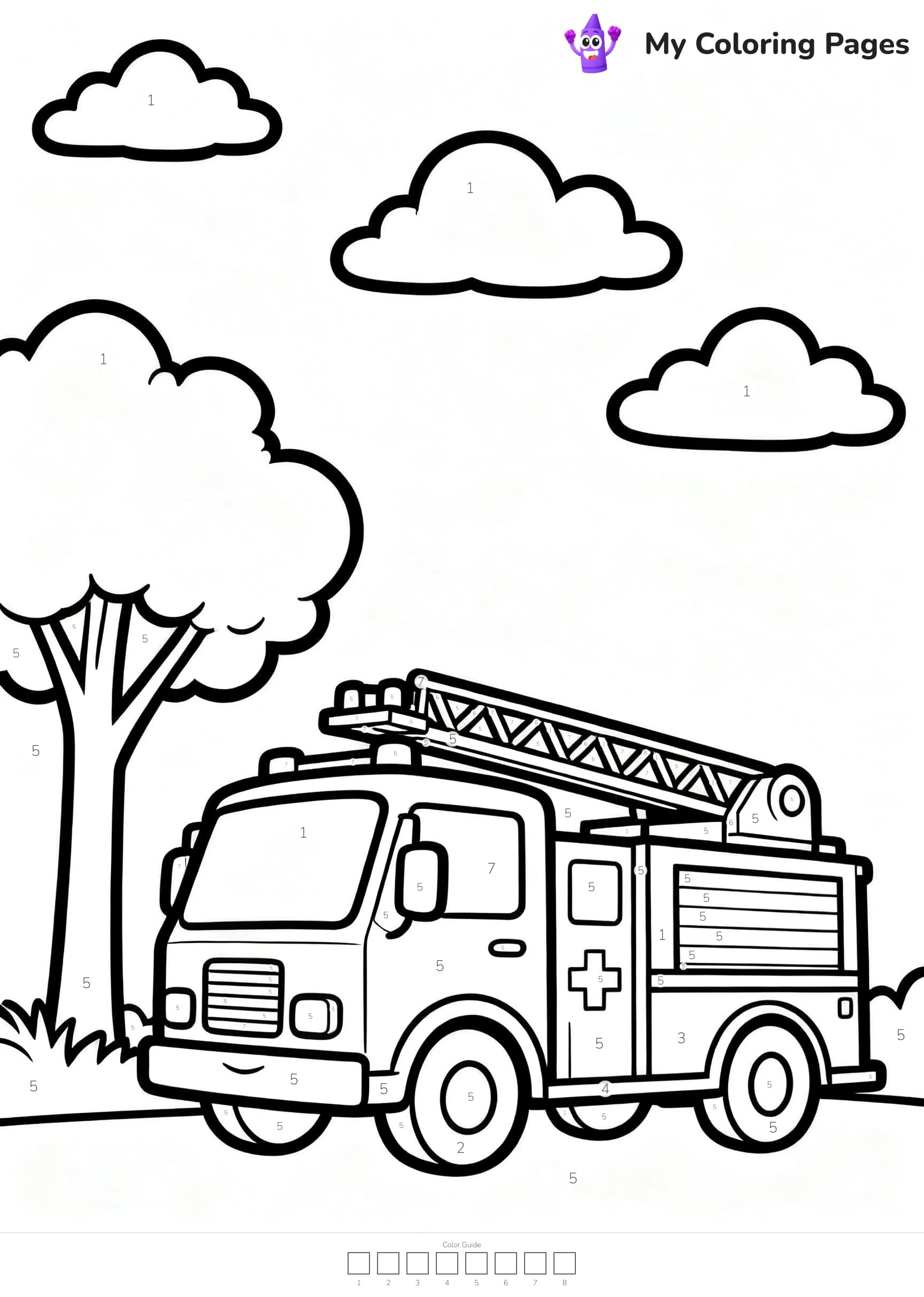 Color By Number Coloring Pages - 21