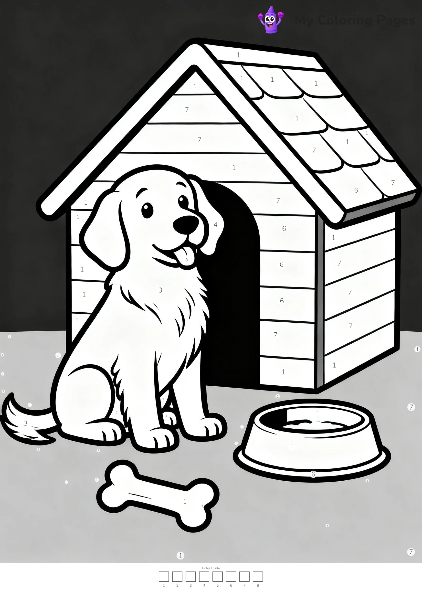 Color By Number Coloring Pages - 19