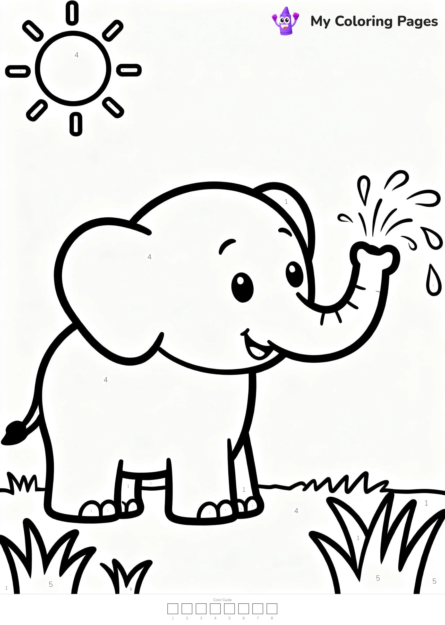 Color By Number Coloring Pages - 17