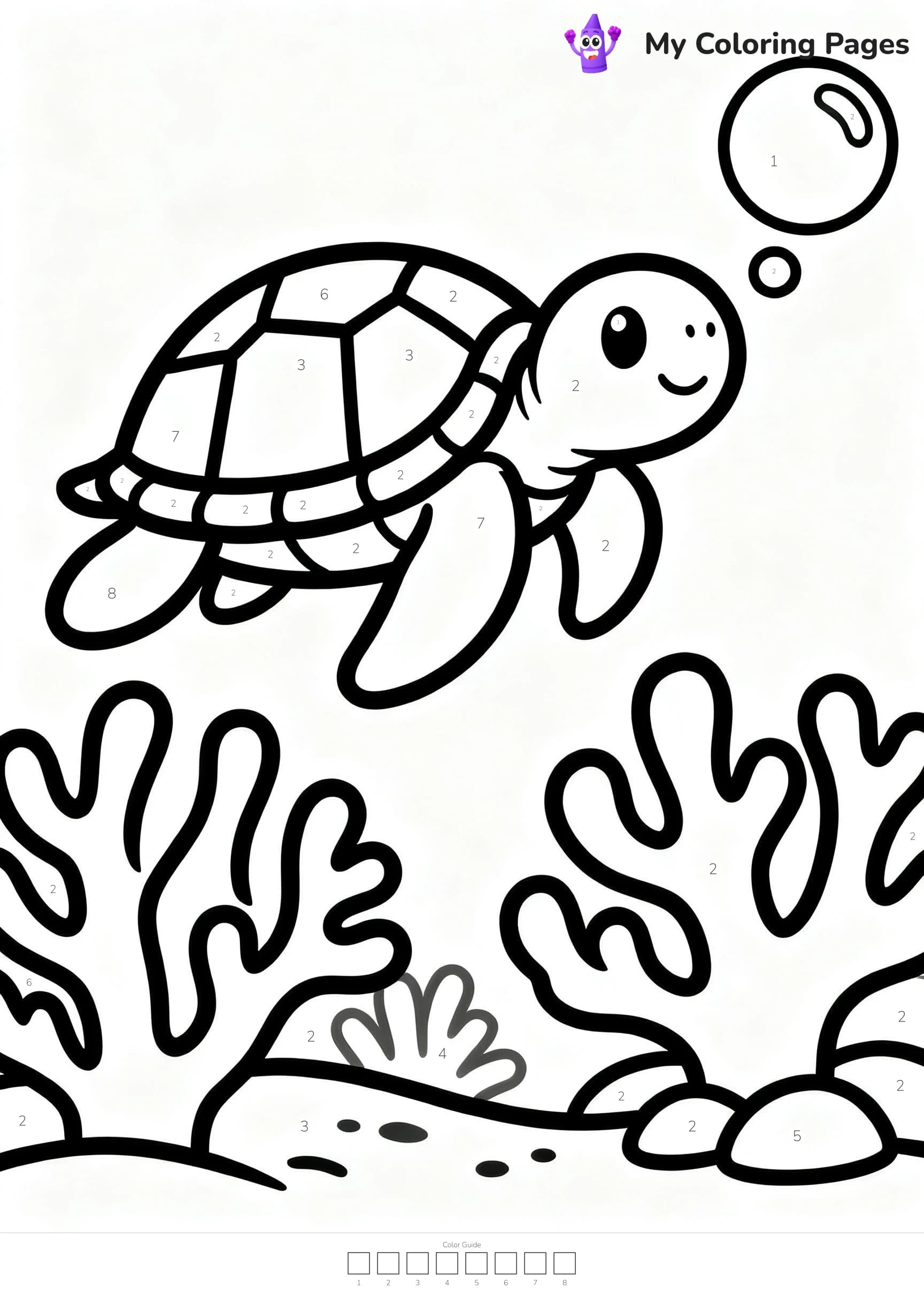 Color By Number Coloring Pages - 16