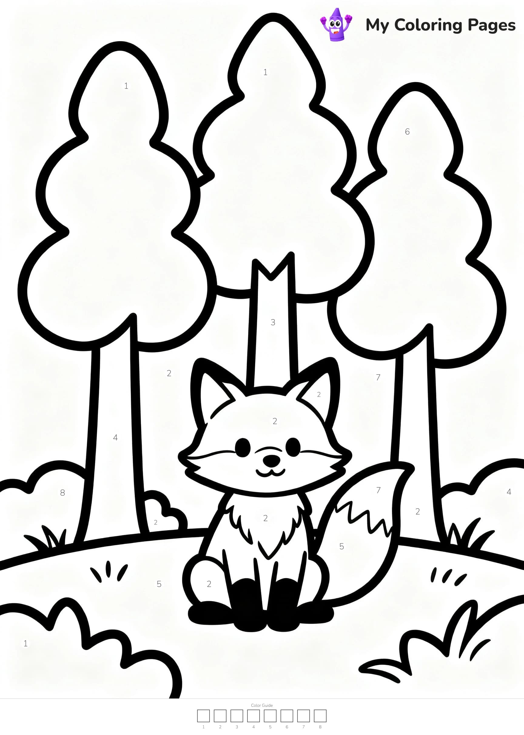 Color By Number Coloring Pages - 15