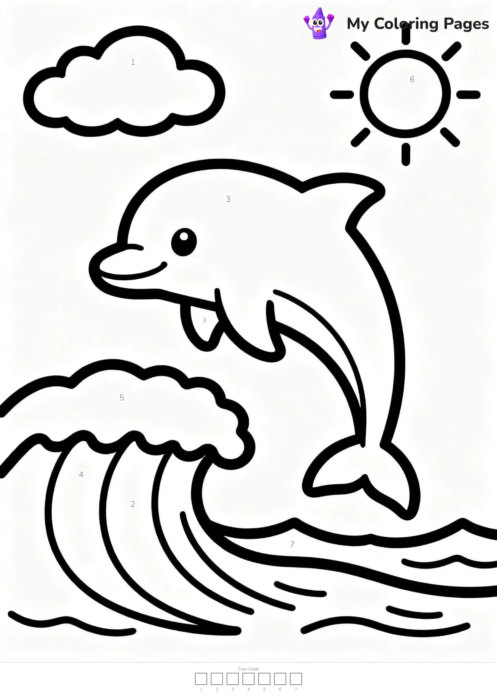 Color By Number Coloring Pages - 14