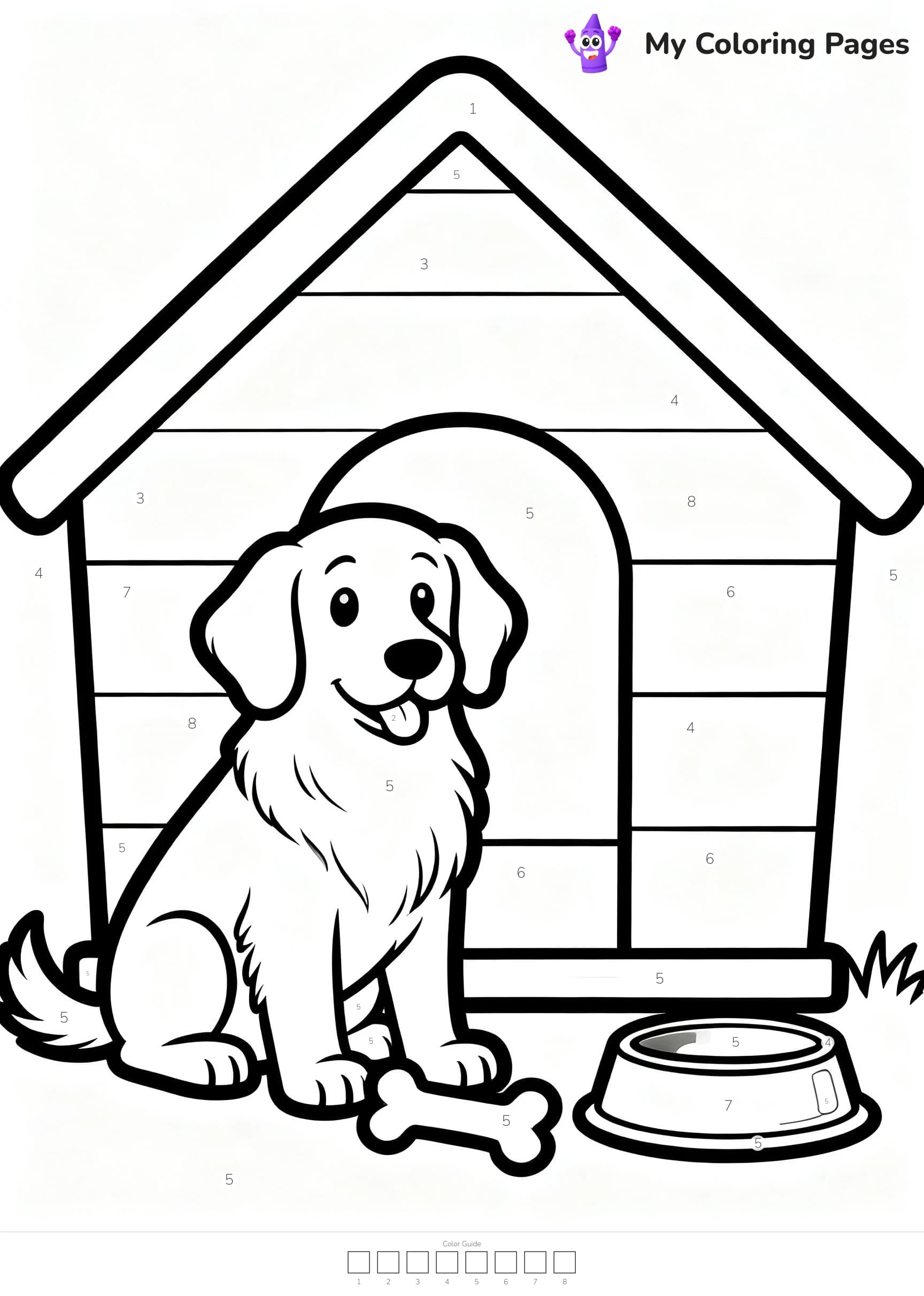 Color By Number Coloring Pages - 12