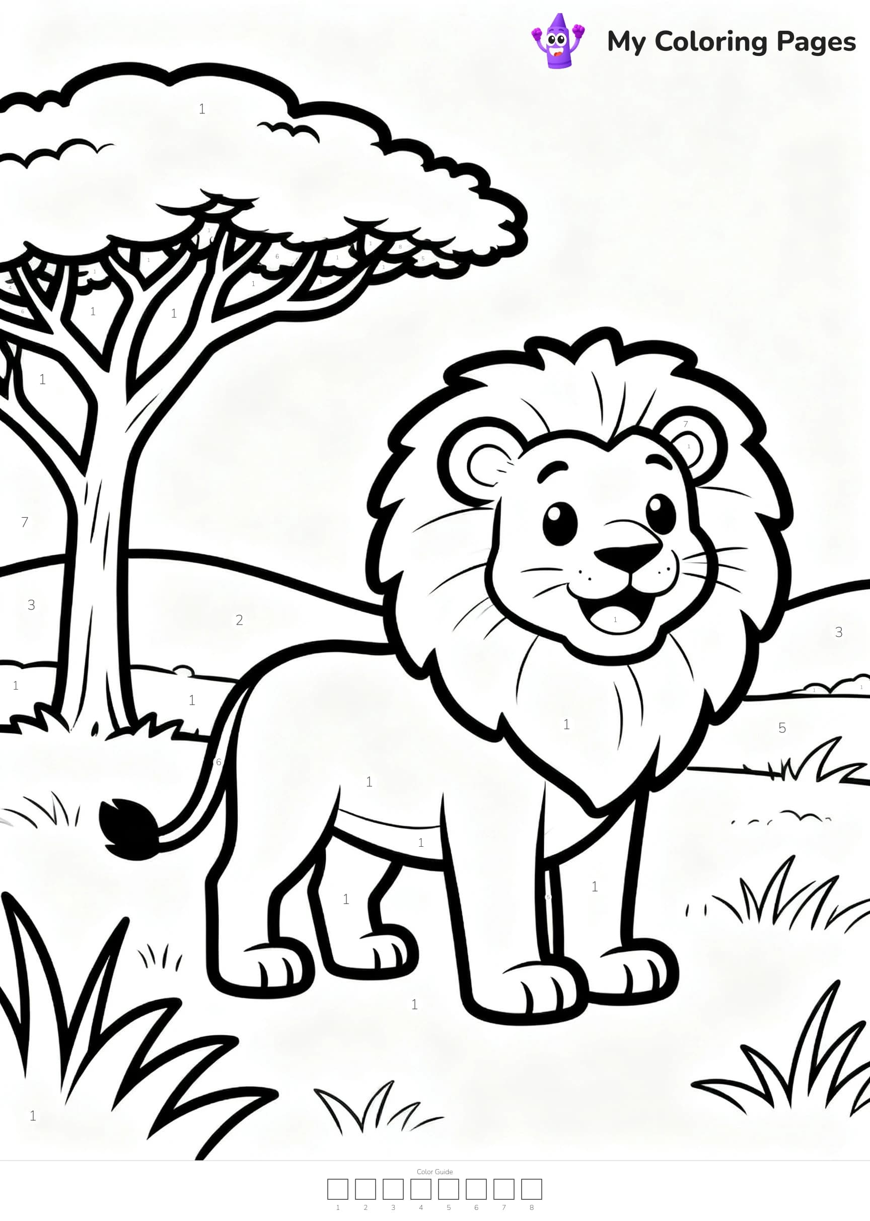 Color By Number Coloring Pages - 13