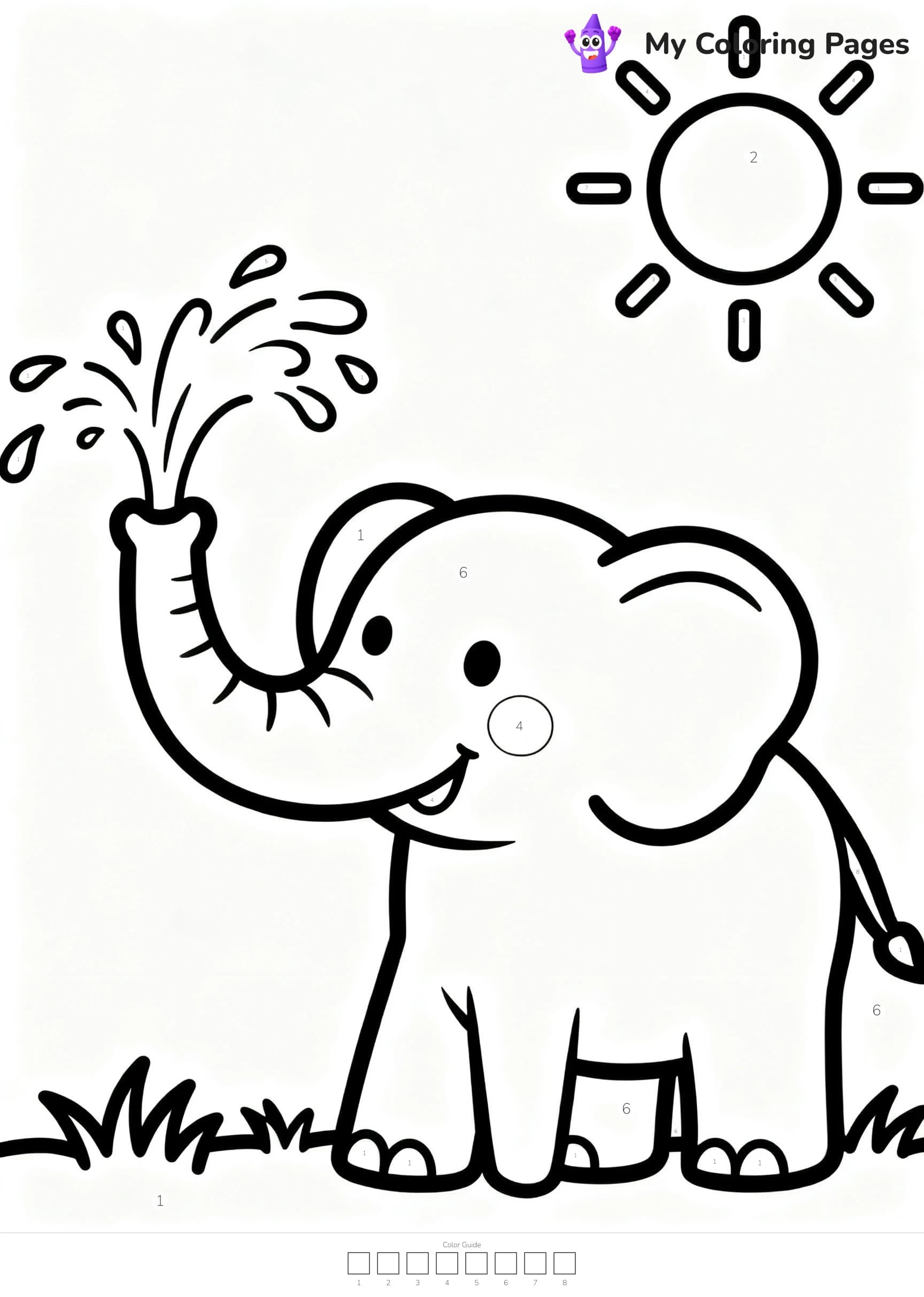 Color By Number Coloring Pages - 10