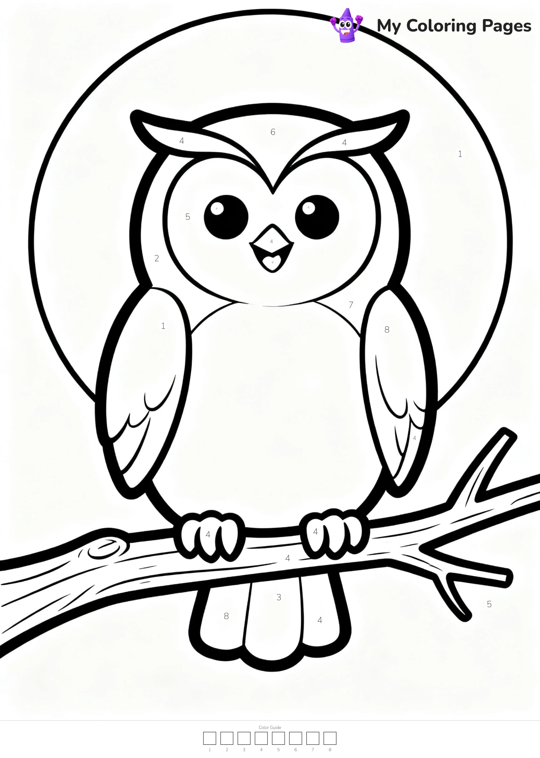 Color By Number Coloring Pages - 9