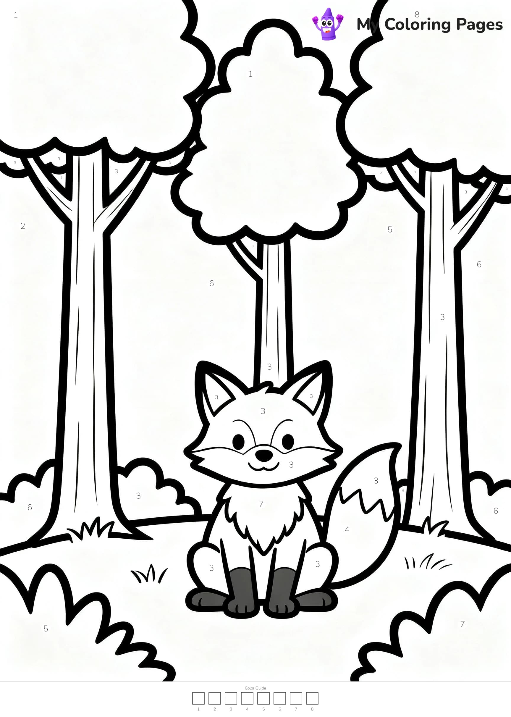 Color By Number Coloring Pages - 5