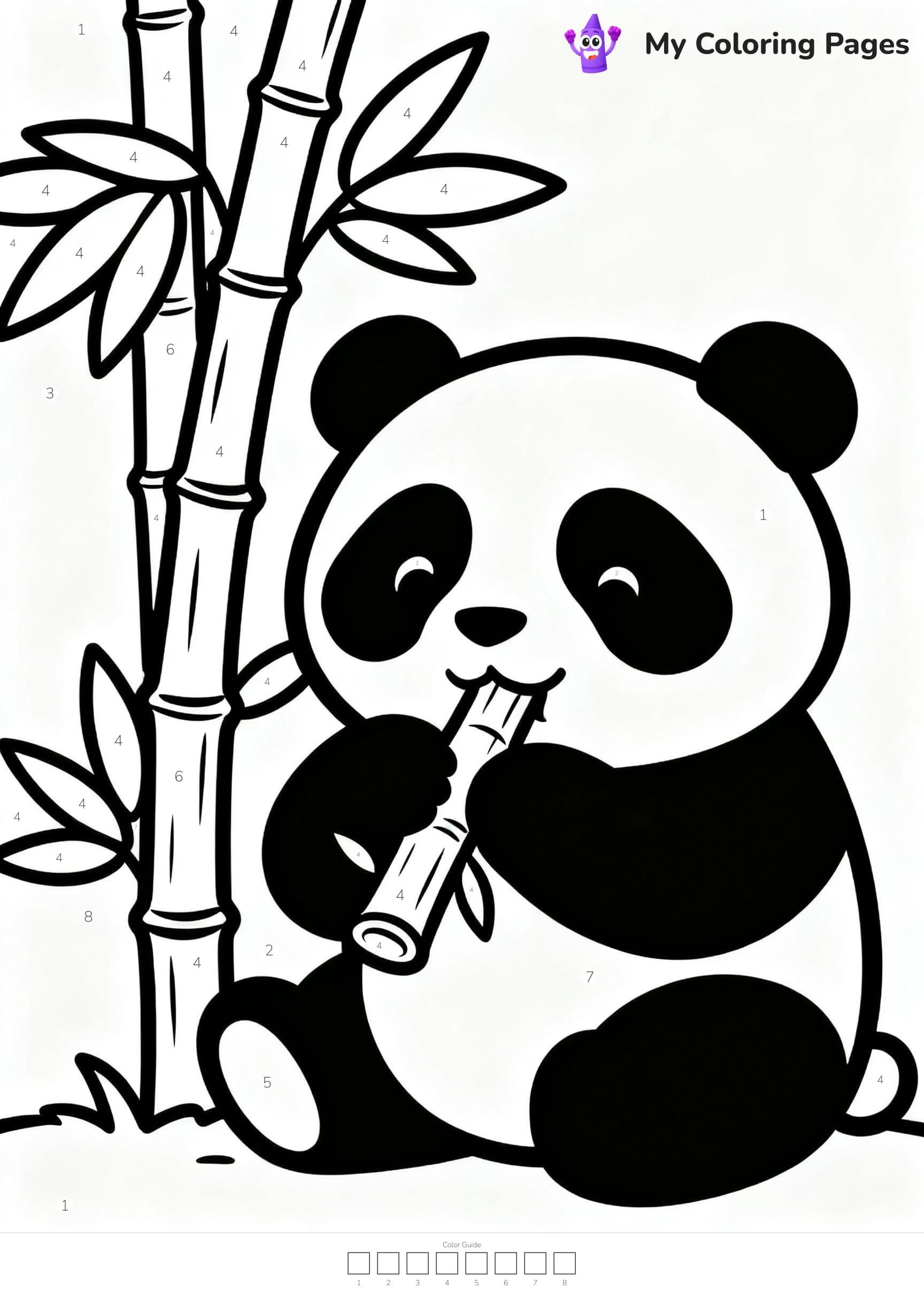 Color By Number Coloring Pages - 3