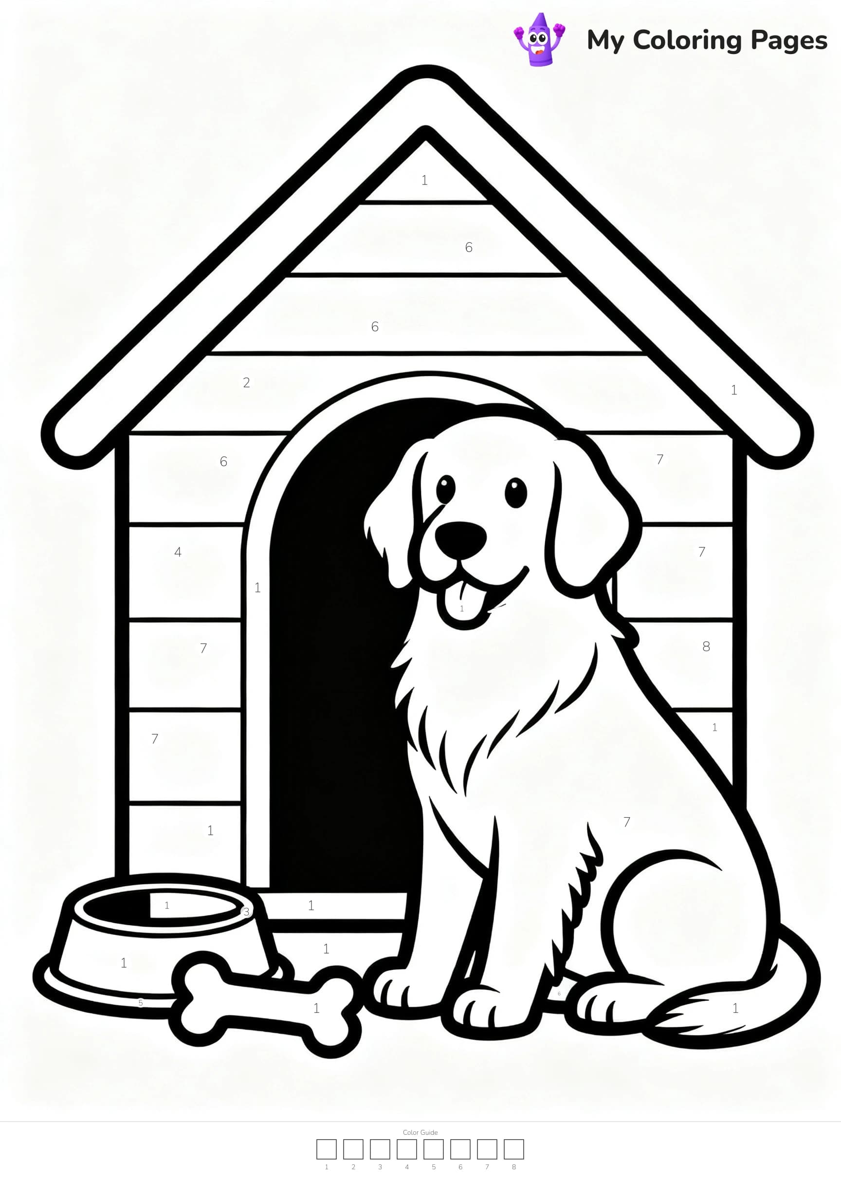 Color By Number Coloring Pages - 2