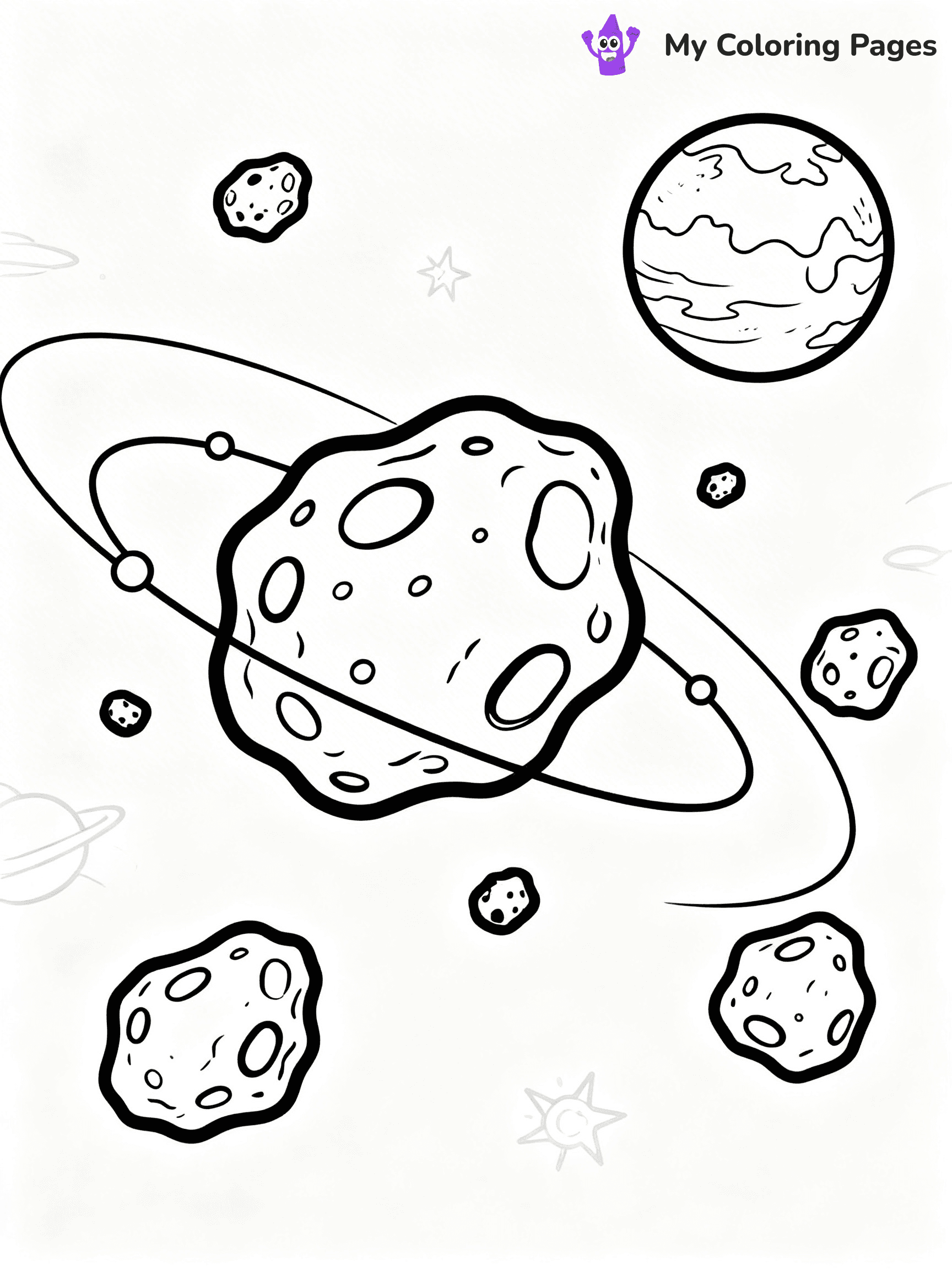Asteroid Coloring Pages - 16