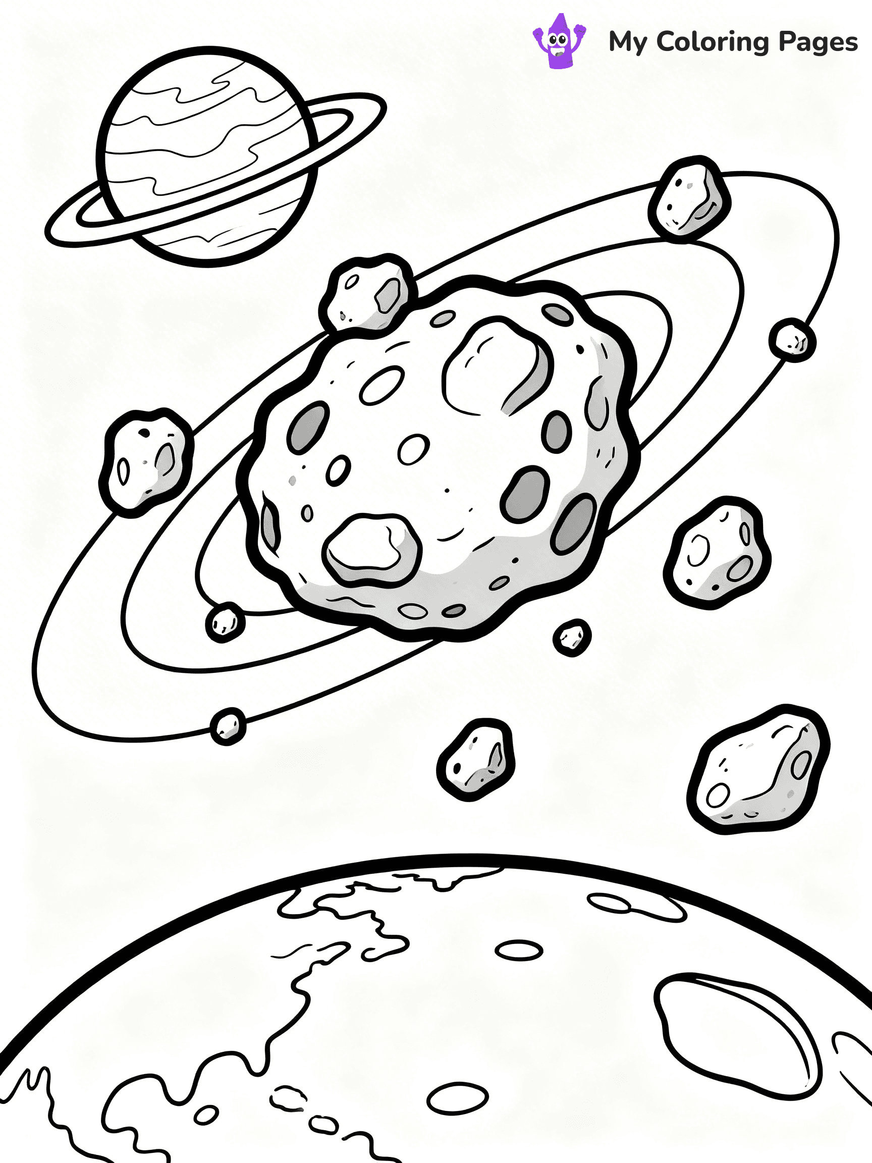 Asteroid Coloring Pages - 15