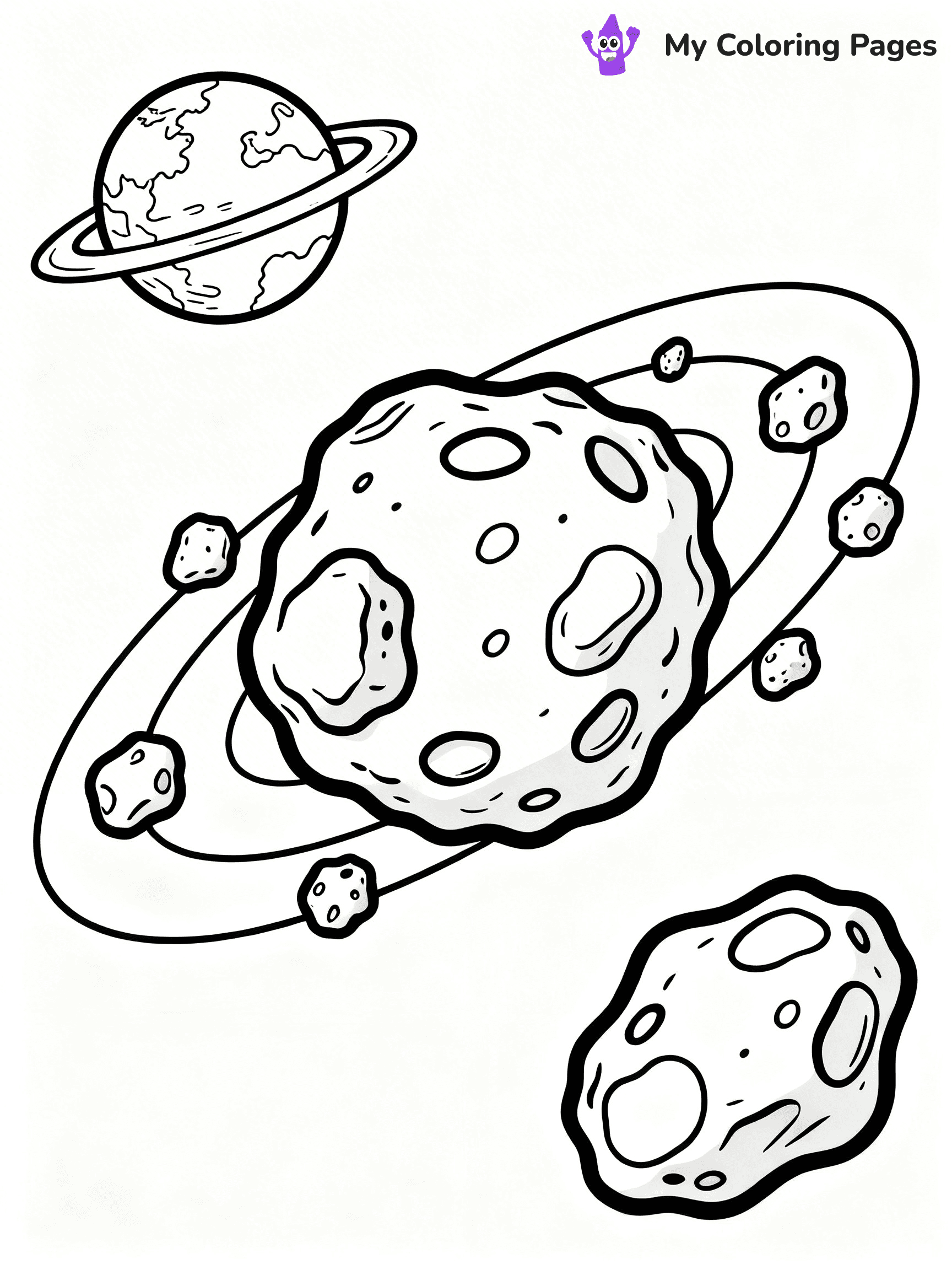 Asteroid Coloring Pages - 14