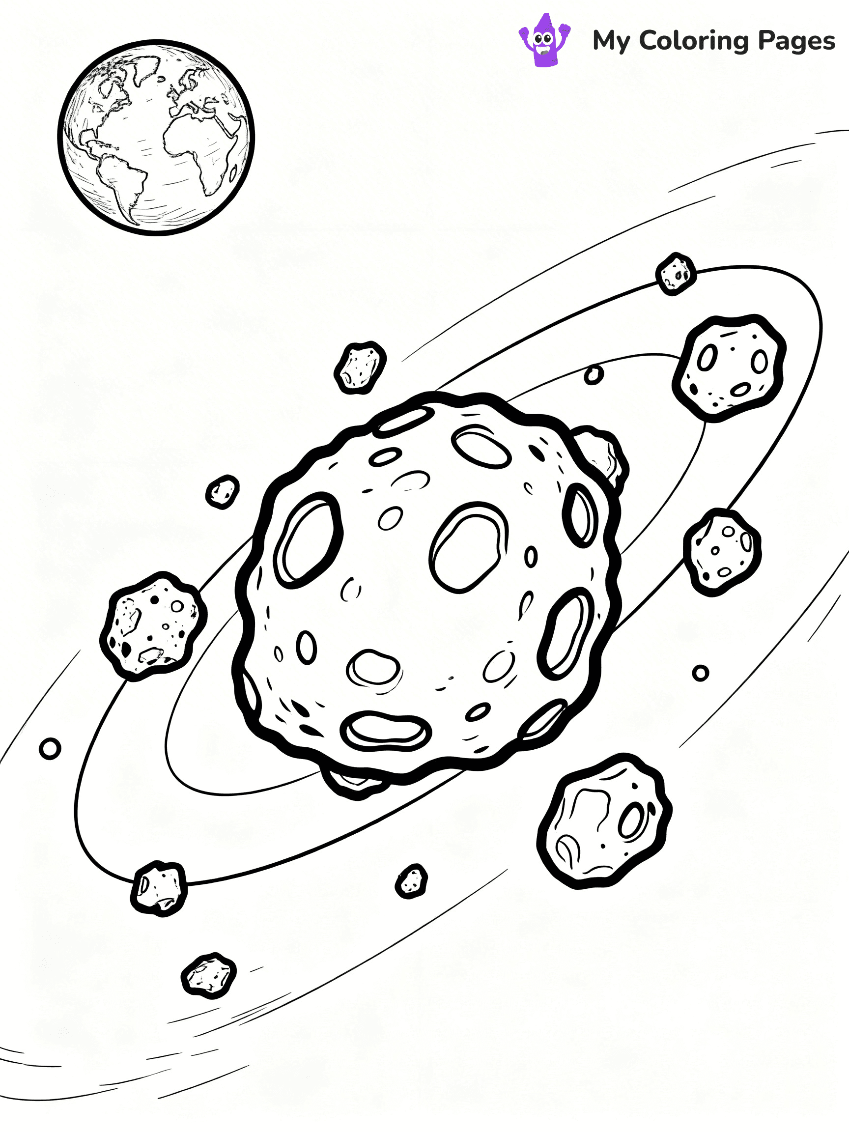 Asteroid Coloring Pages - 12