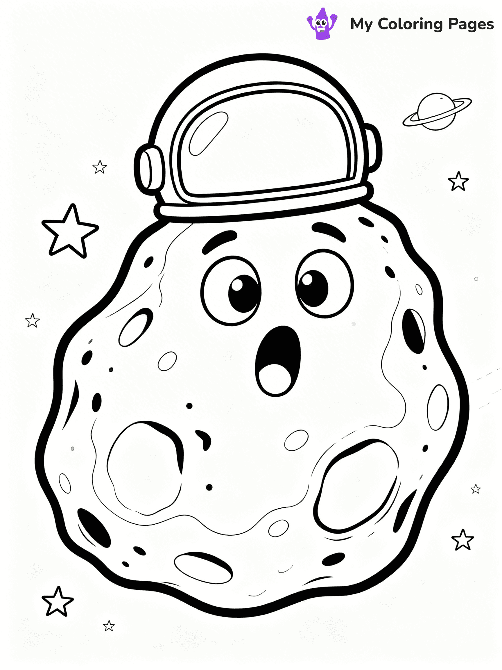 Asteroid Coloring Pages - 4