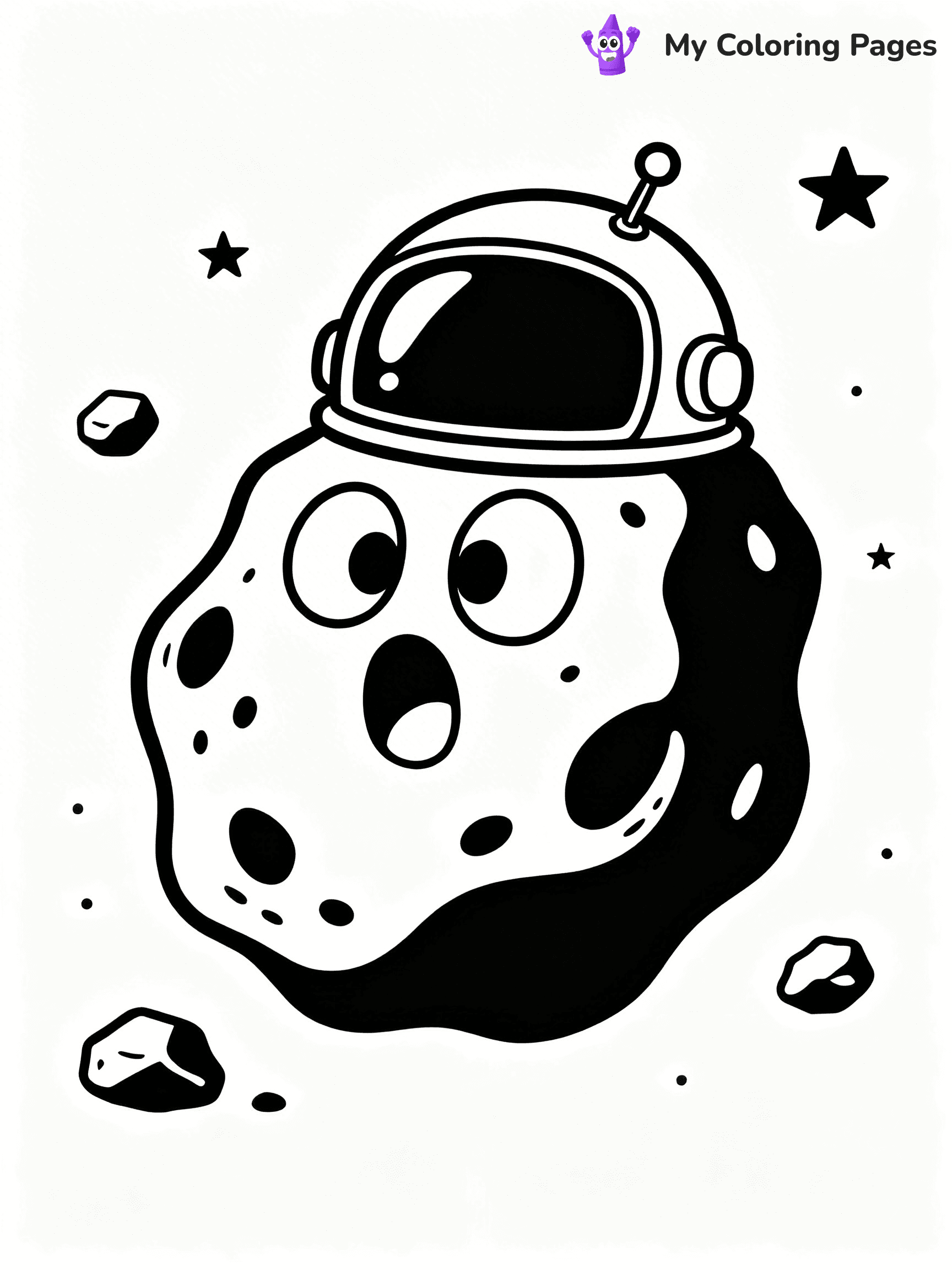 Asteroid Coloring Pages - 3