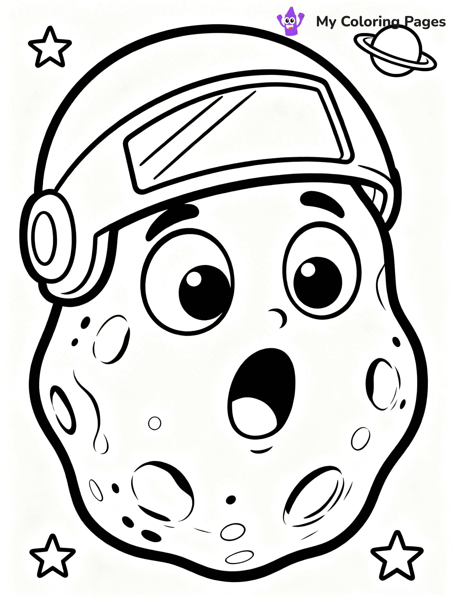 Asteroid Coloring Pages - 1