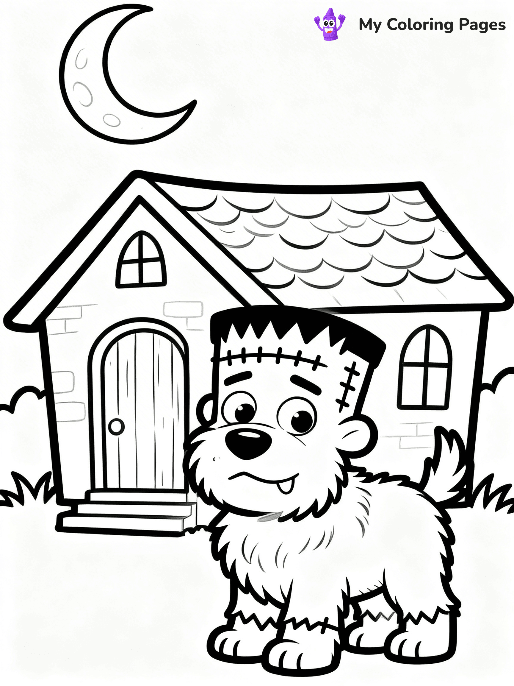Dog Halloween Coloring Pages - 15