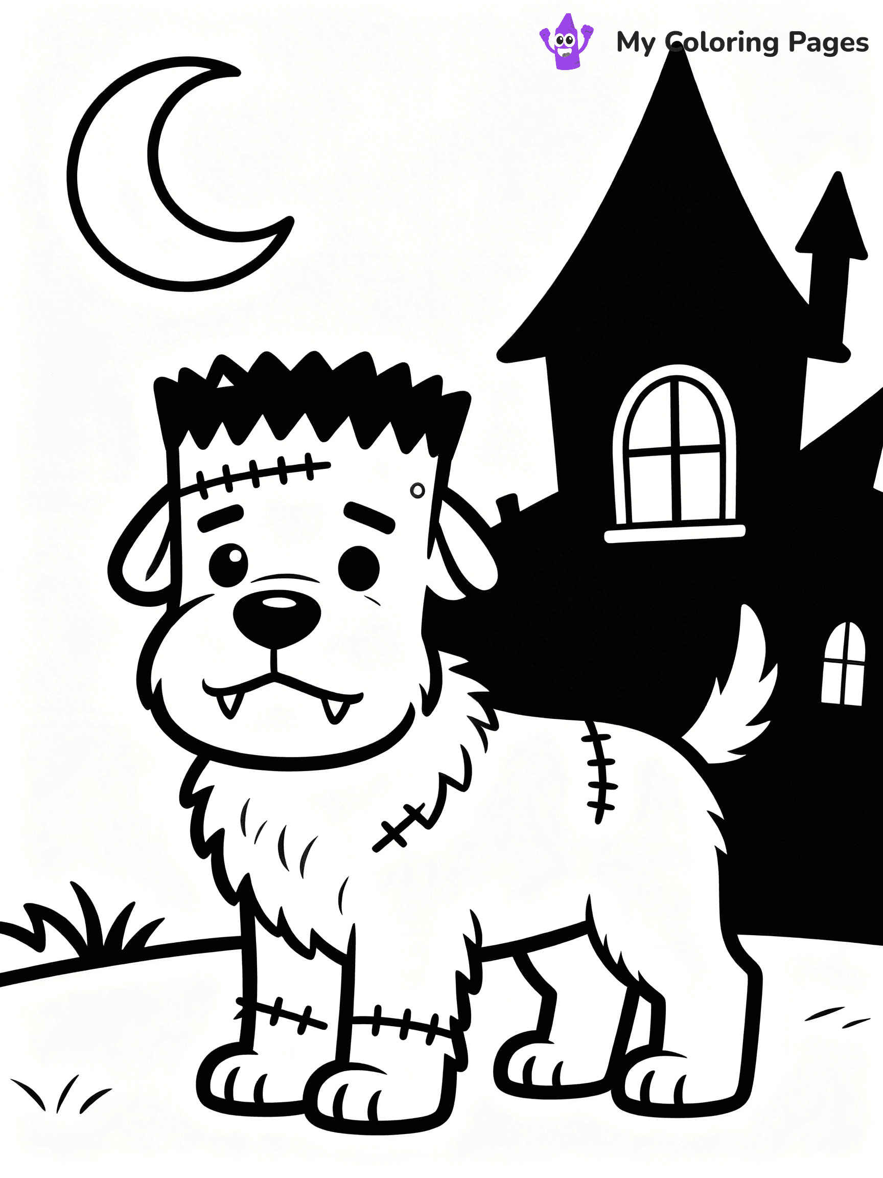 Dog Halloween Coloring Pages - 11