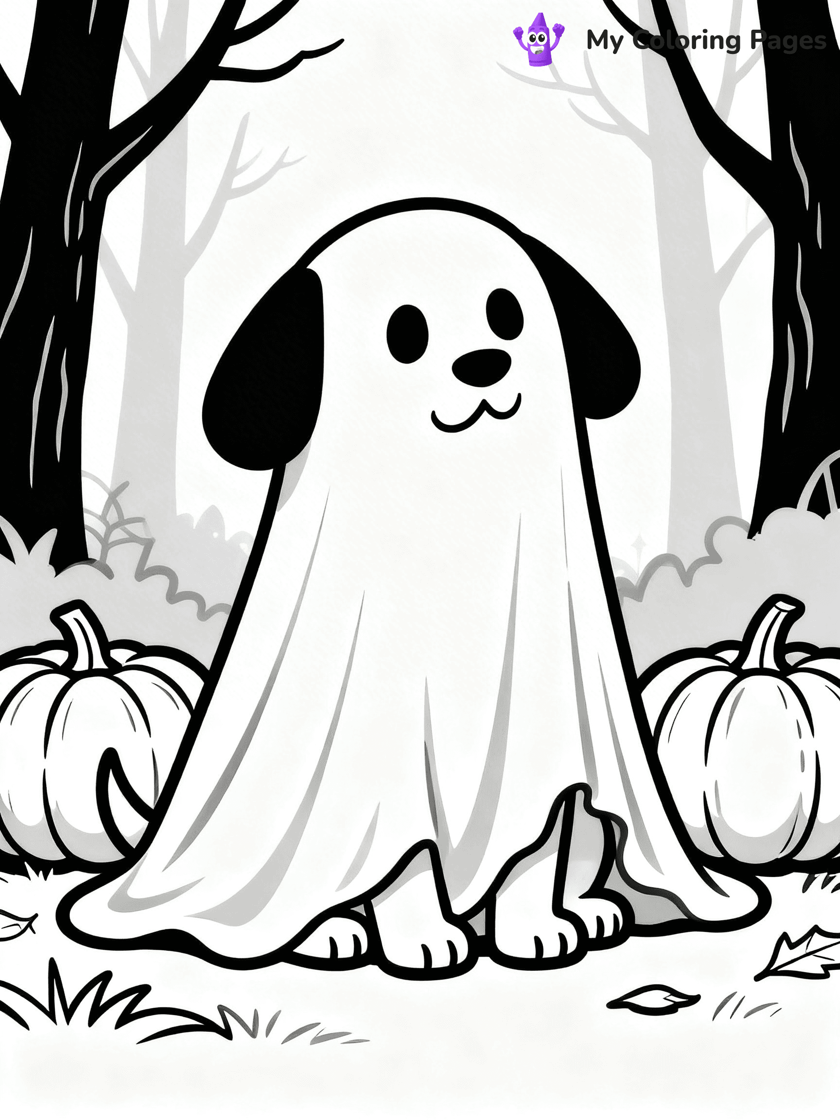 Dog Halloween Coloring Pages - 10