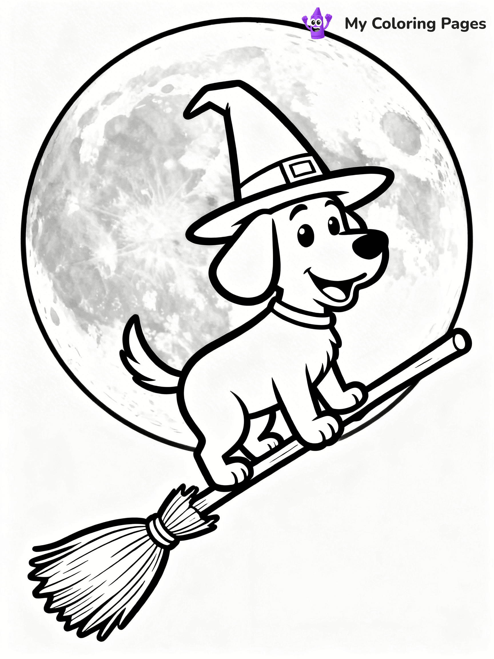 Dog Halloween Coloring Pages - 3