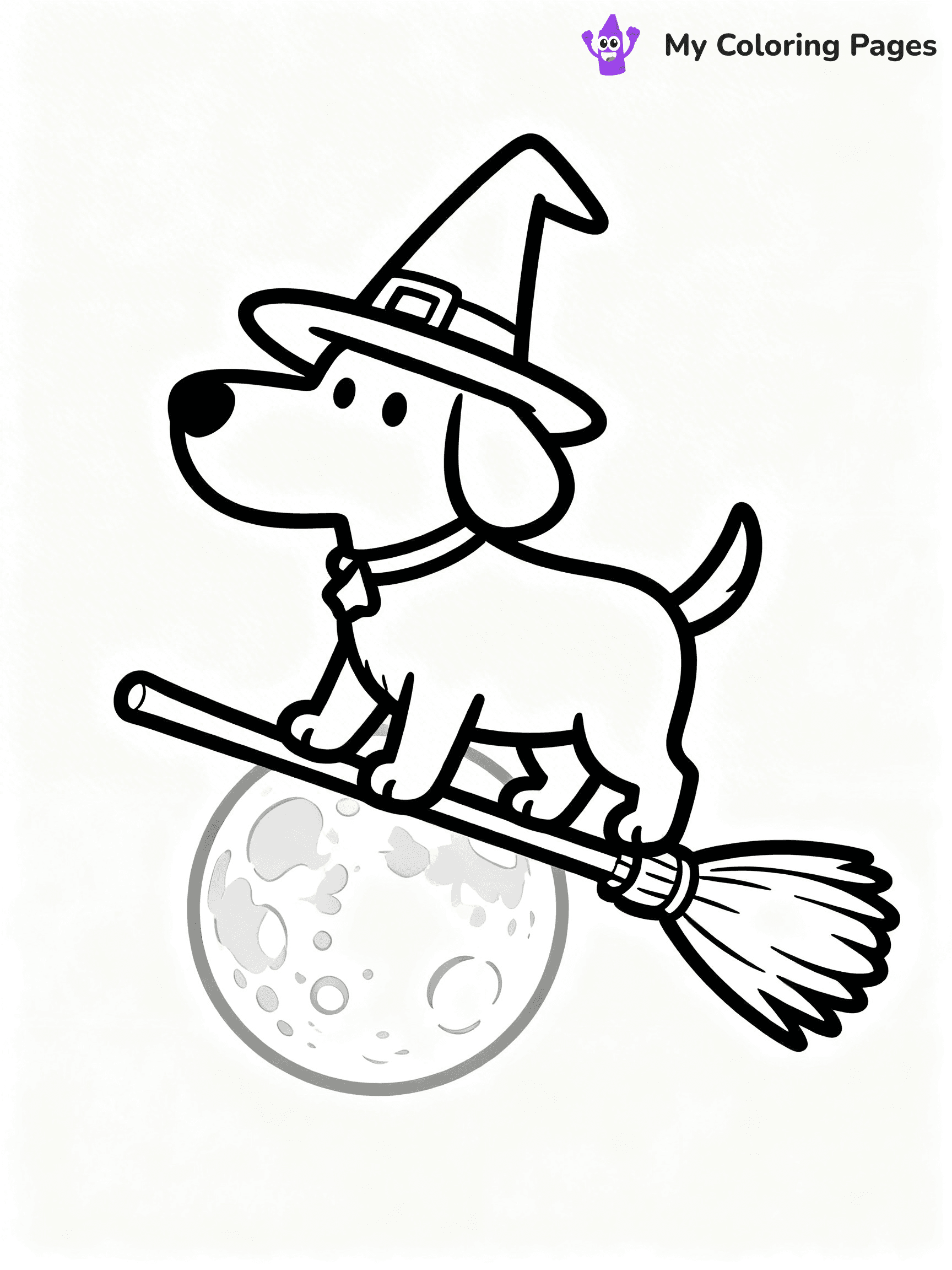 Dog Halloween Coloring Pages - 2