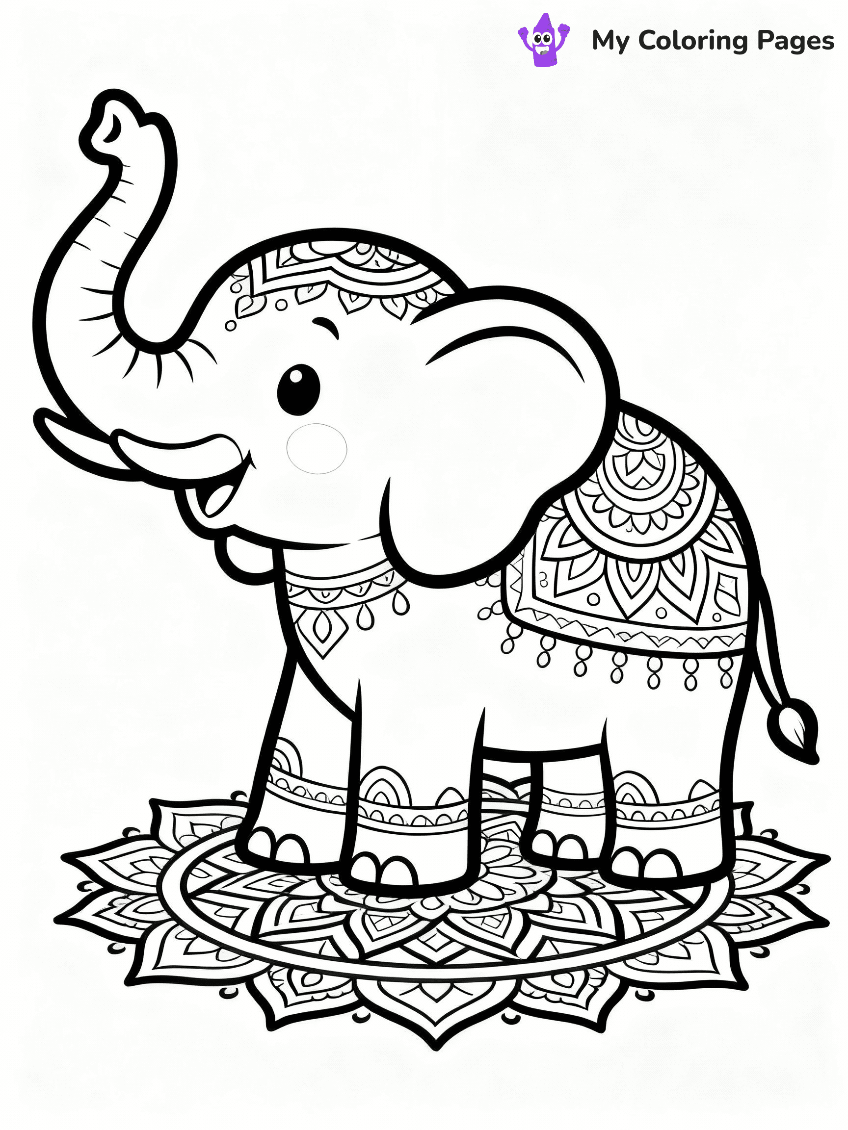 Animal Mandala Coloring Pages - 24