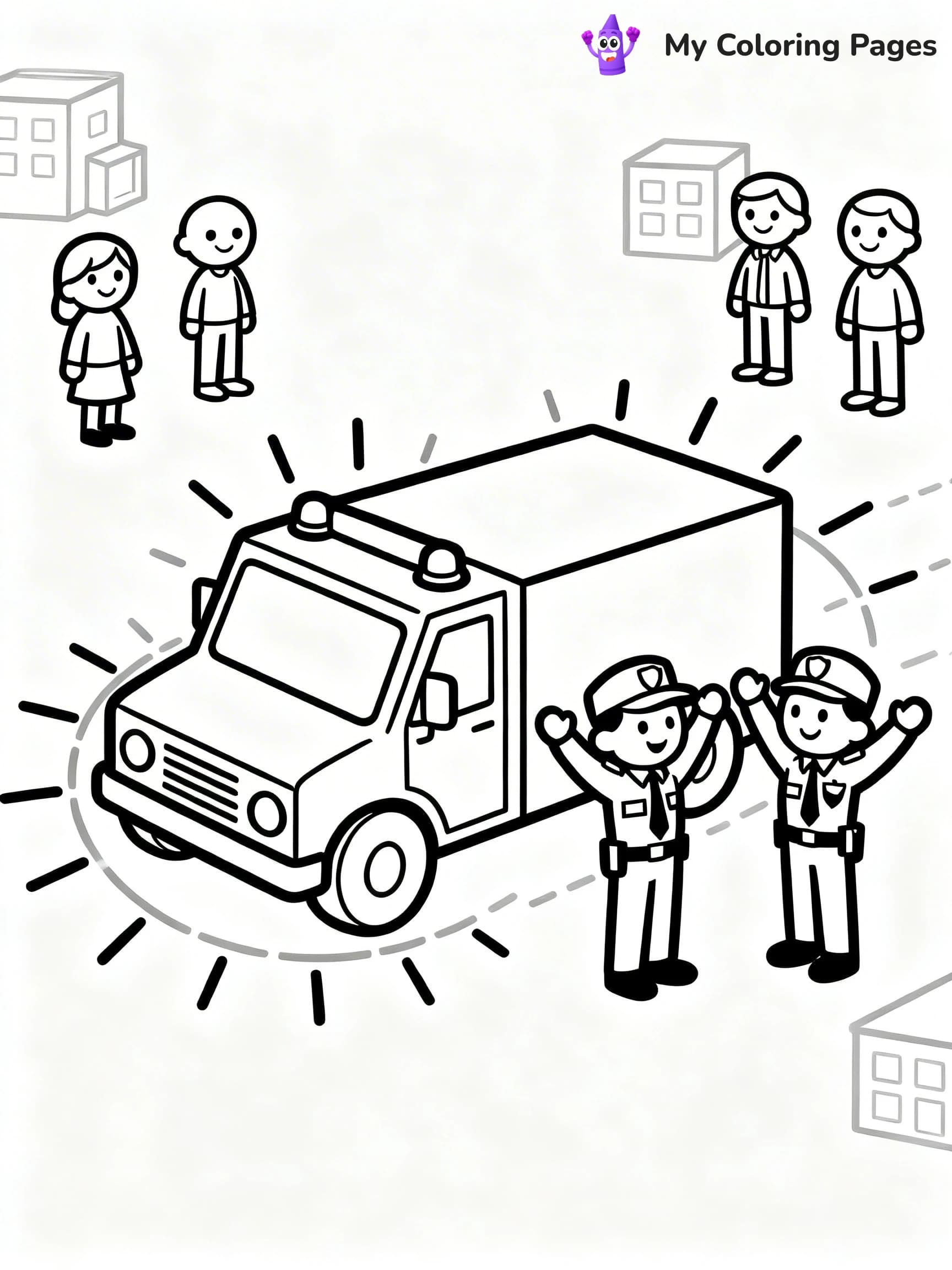 SWAT Truck Coloring Pages - 2