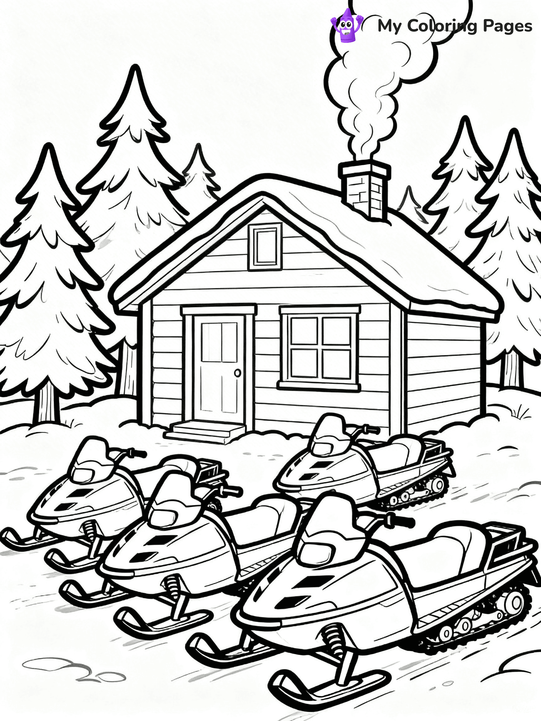 Snowmobile Coloring Pages - 18