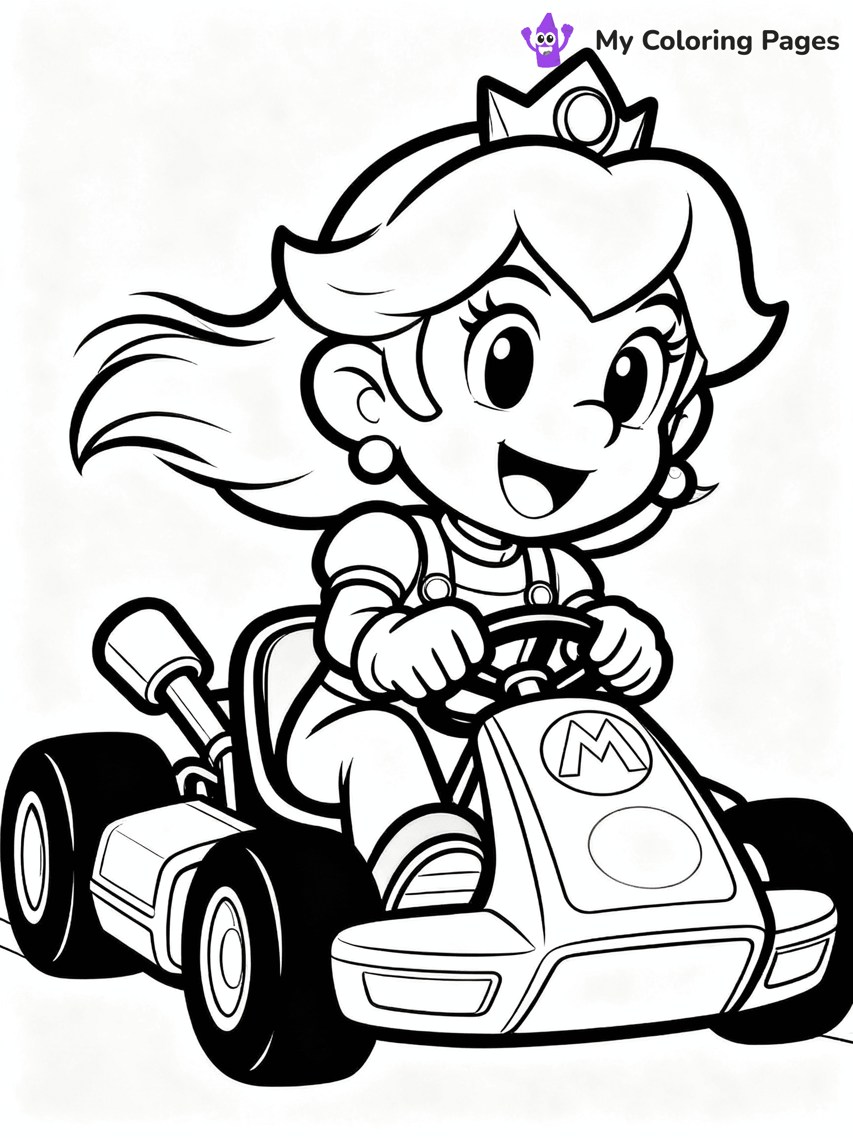 Princess Daisy Coloring Pages - 32