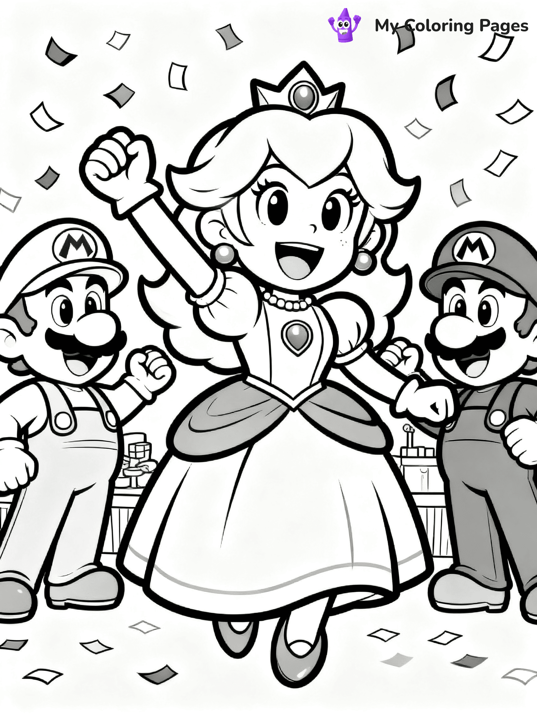 Princess Daisy Coloring Pages - 20