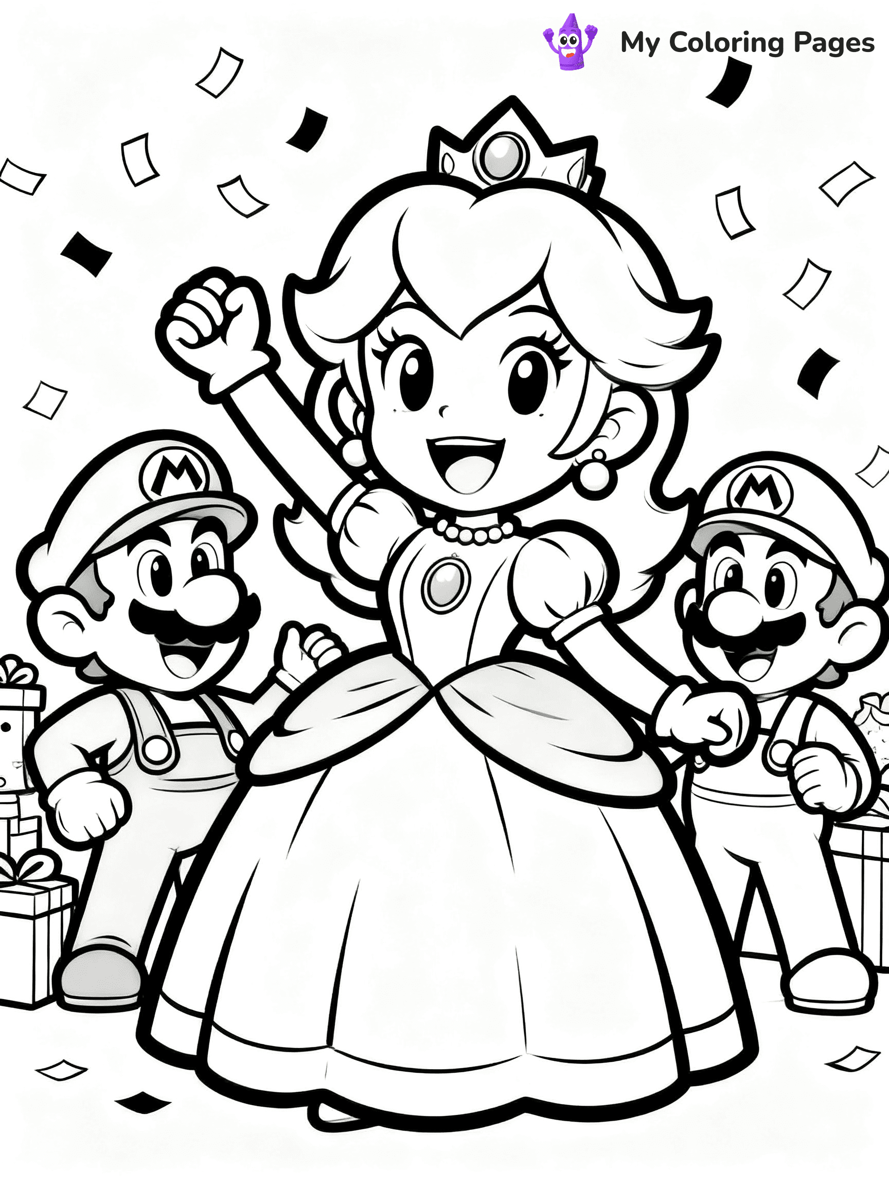 Princess Daisy Coloring Pages - 19