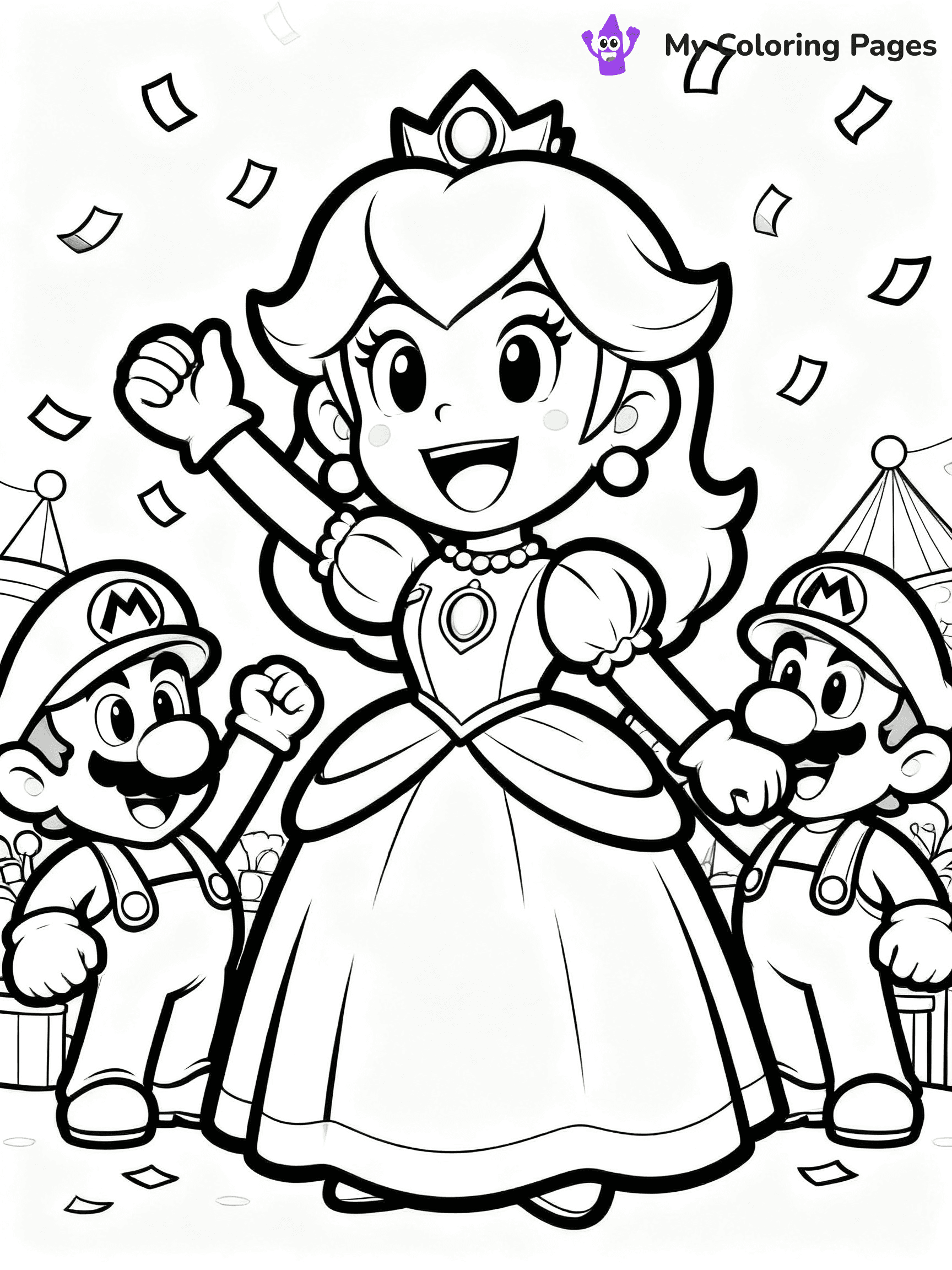 Princess Daisy Coloring Pages - 16