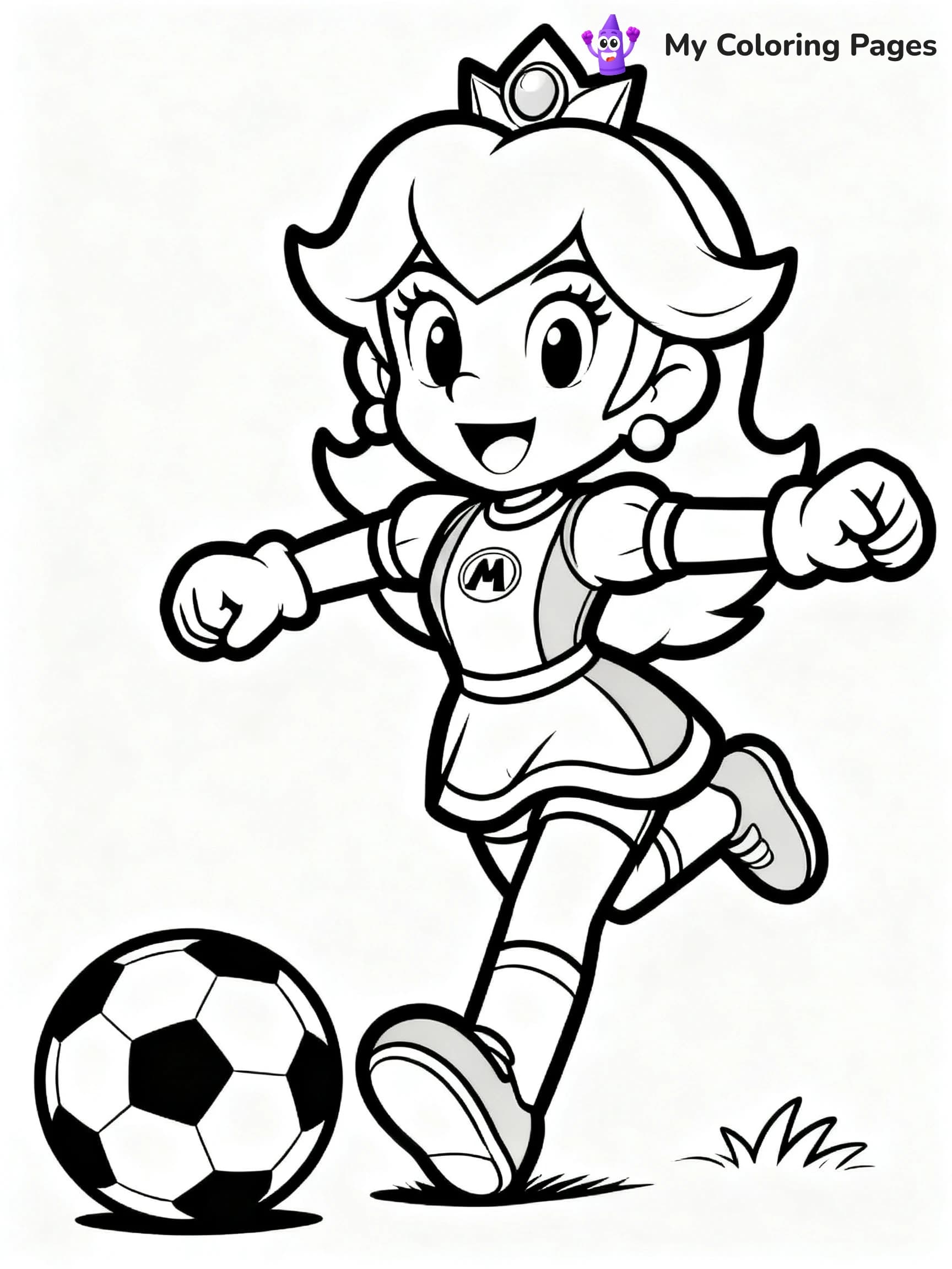 Princess Daisy Coloring Pages - 15