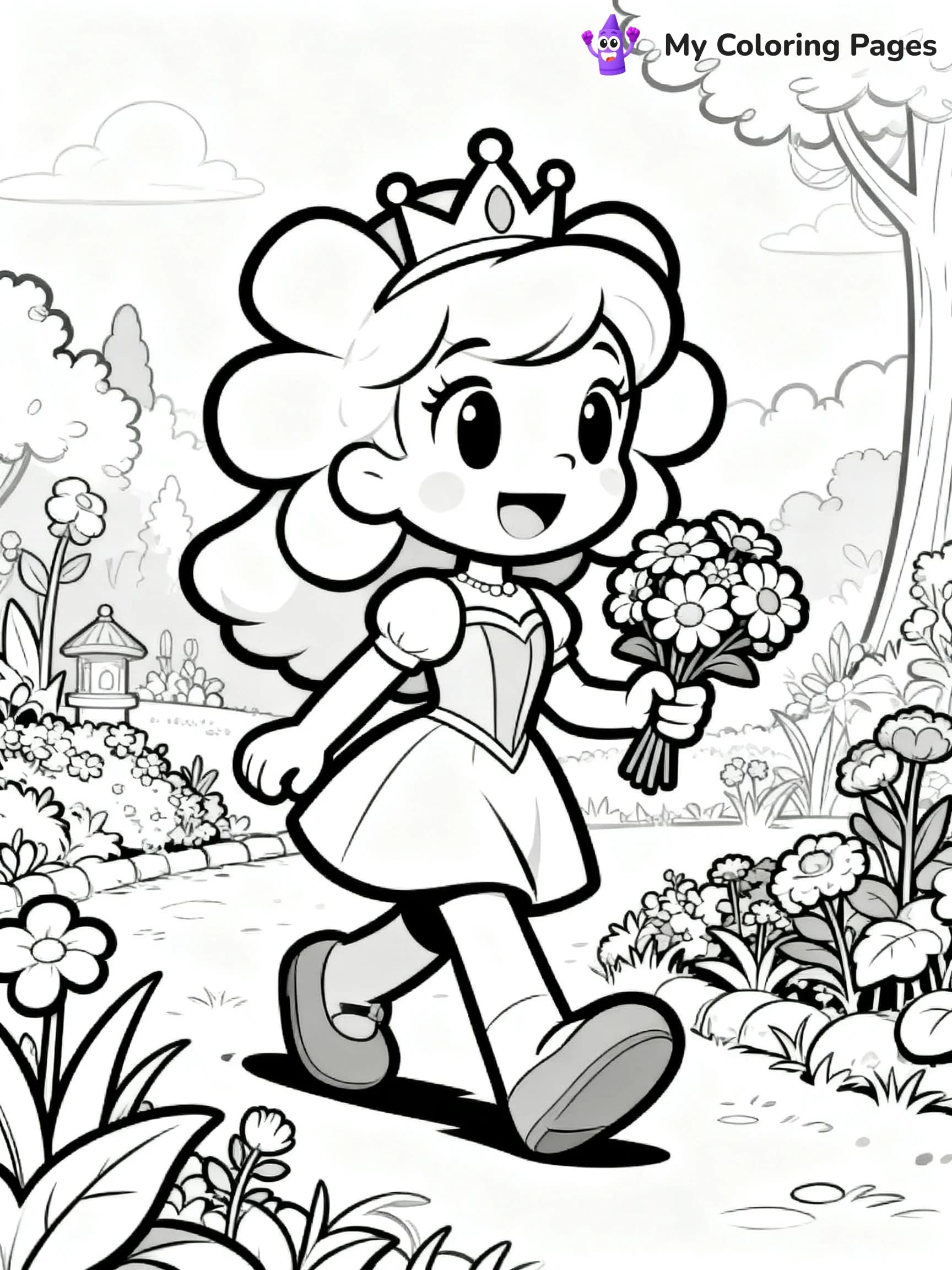 Princess Daisy Coloring Pages - 5