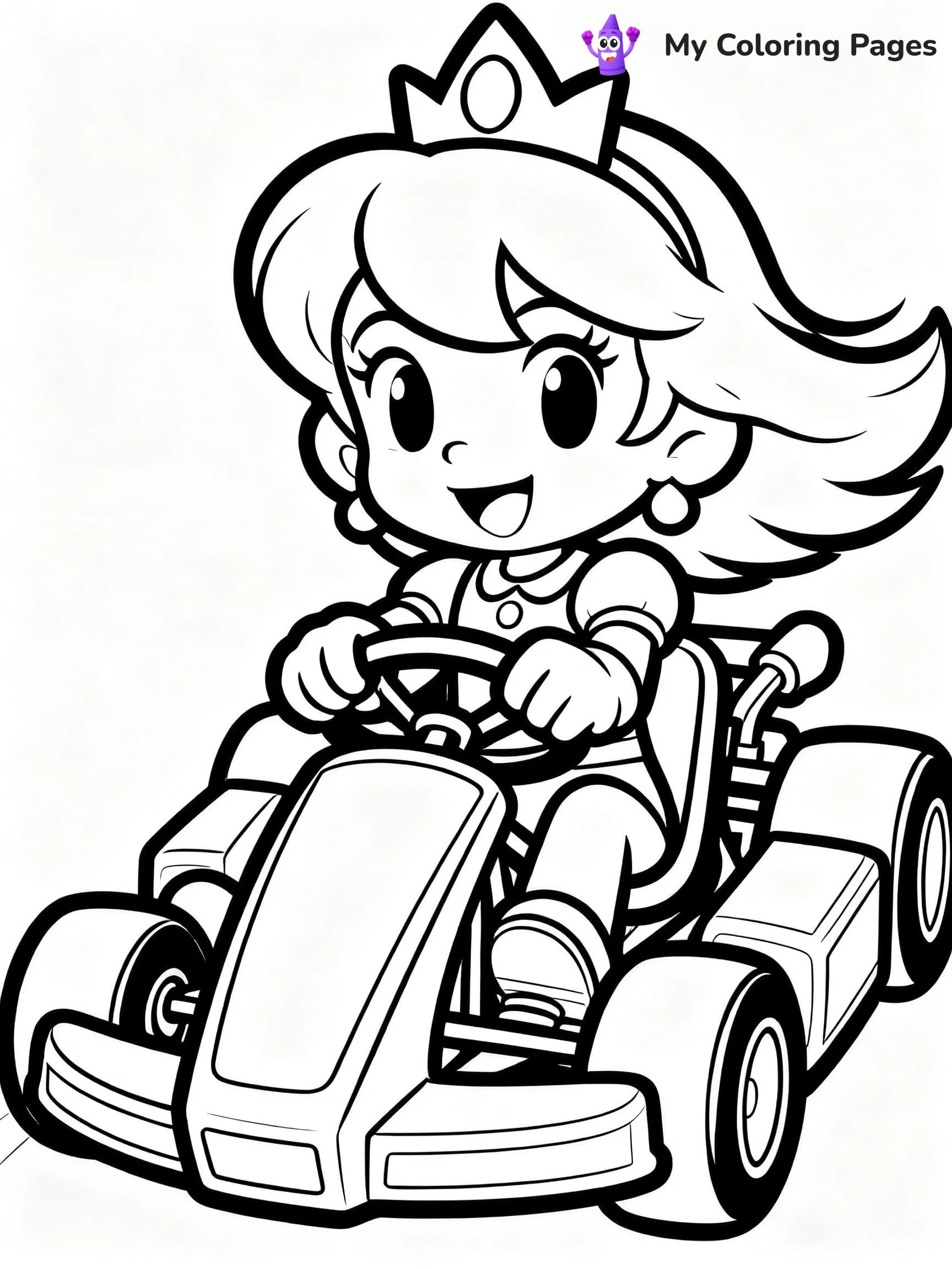 Princess Daisy Coloring Pages - 2