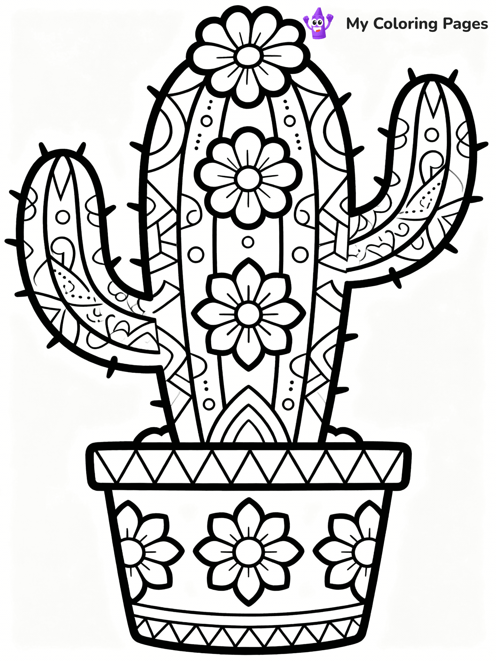 Cactus Coloring Pages - 43