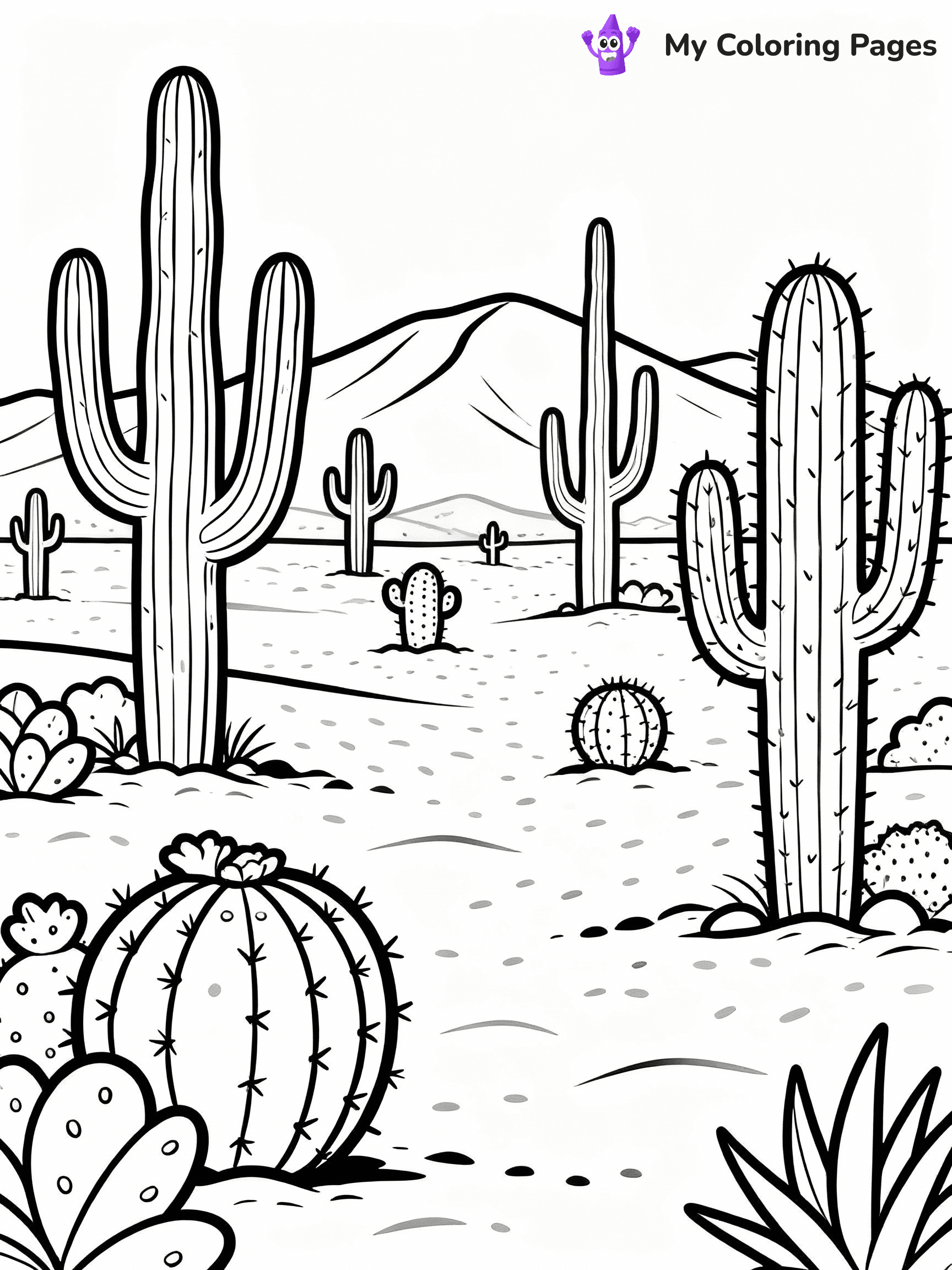 Cactus Coloring Pages - 41