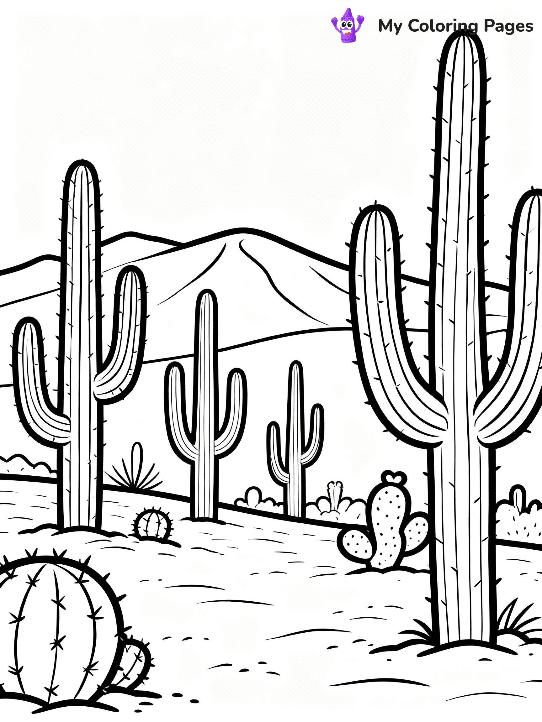 Cactus Coloring Pages - 40