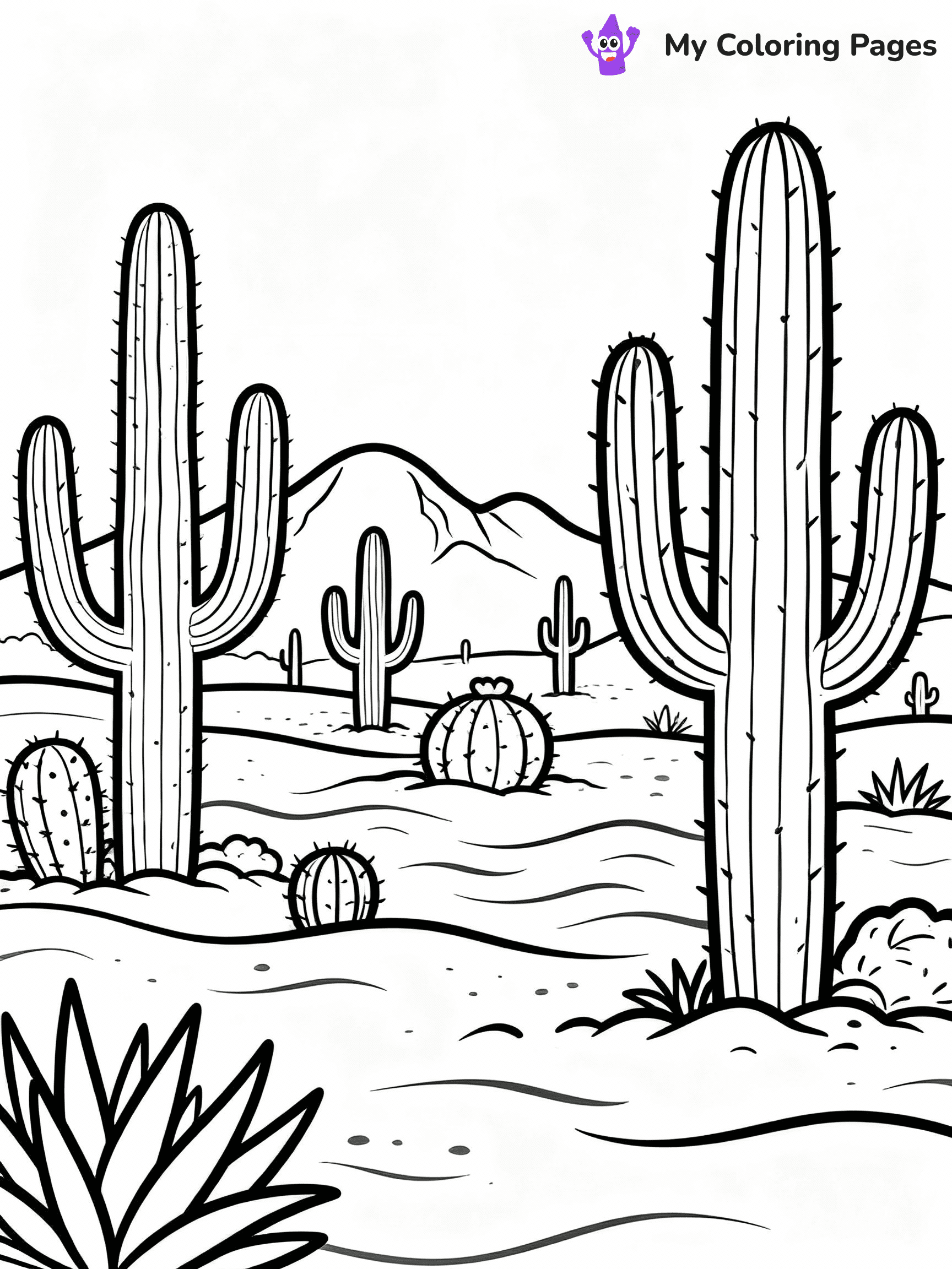 Cactus Coloring Pages - 39