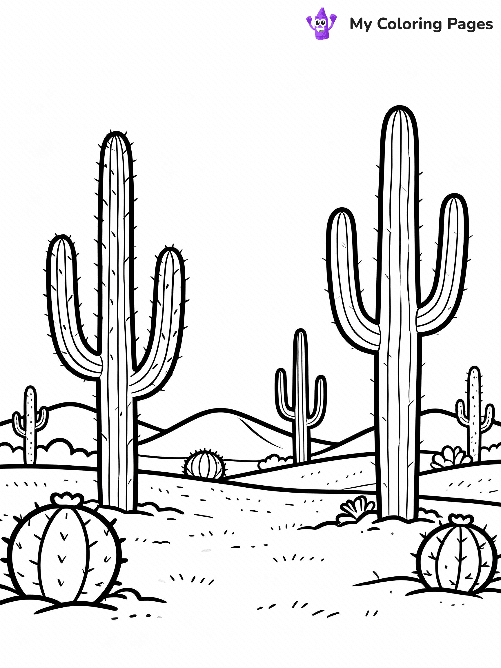 Cactus Coloring Pages - 37