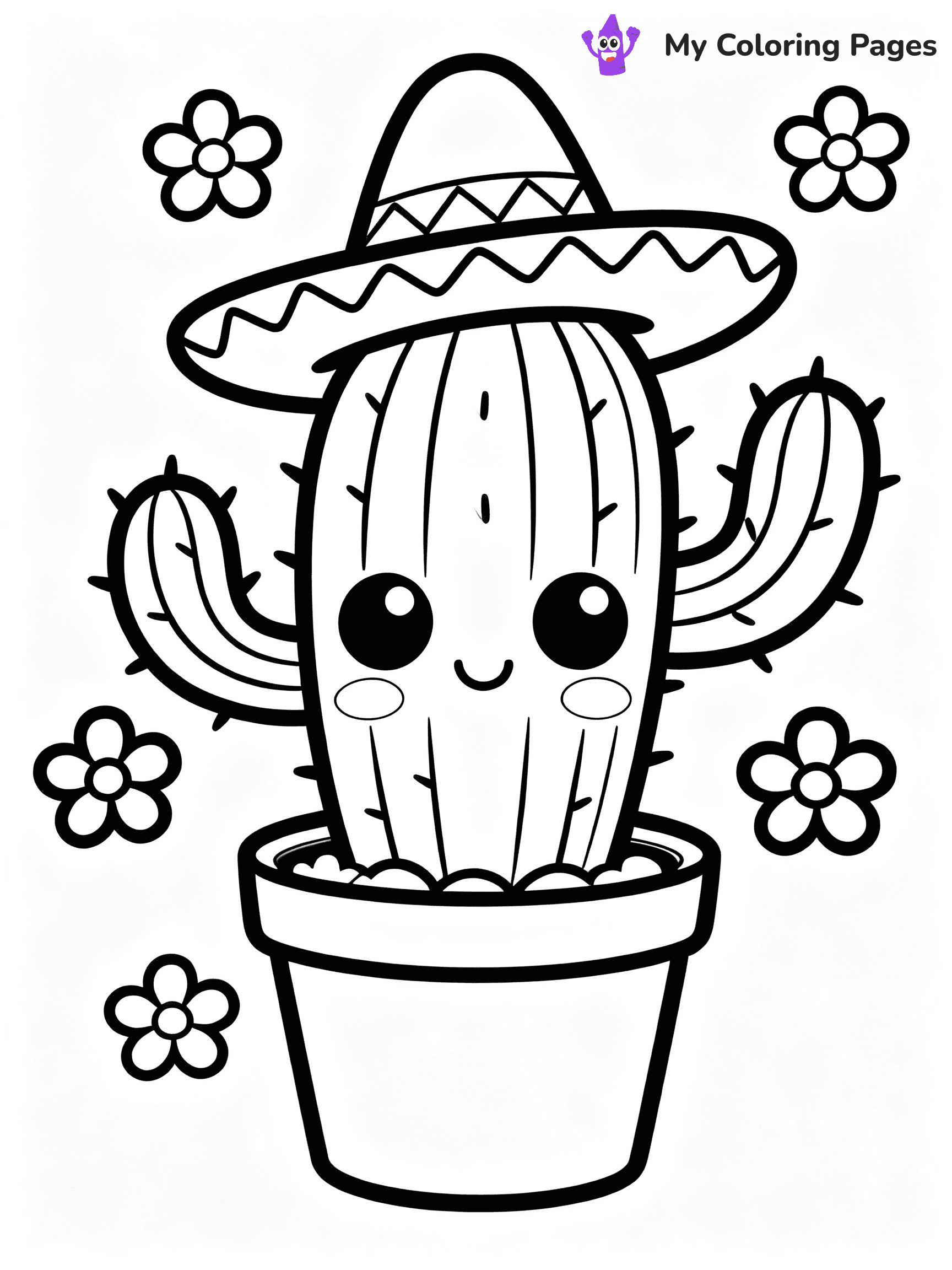 Cactus Coloring Pages - 33