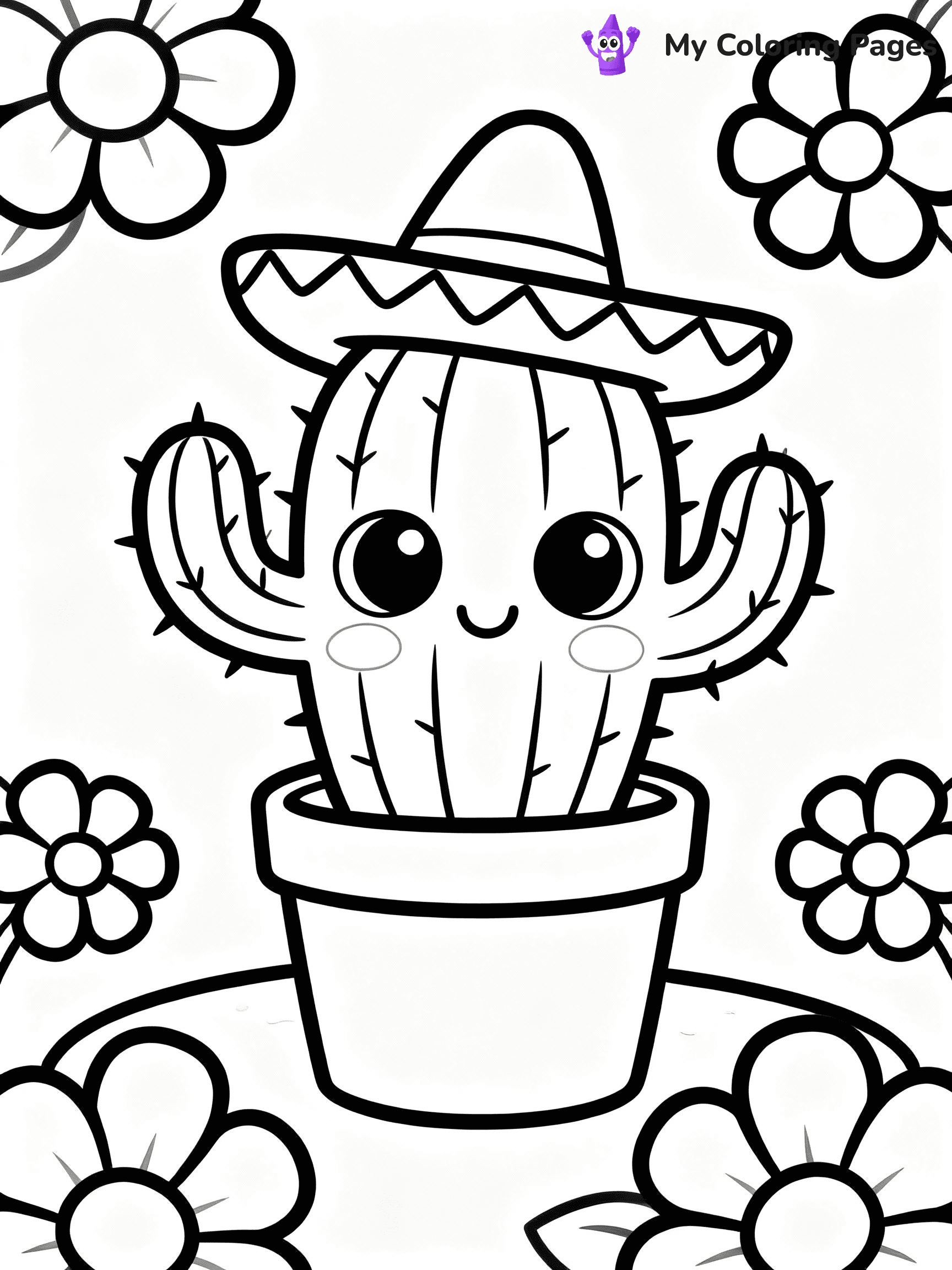Cactus Coloring Pages - 32