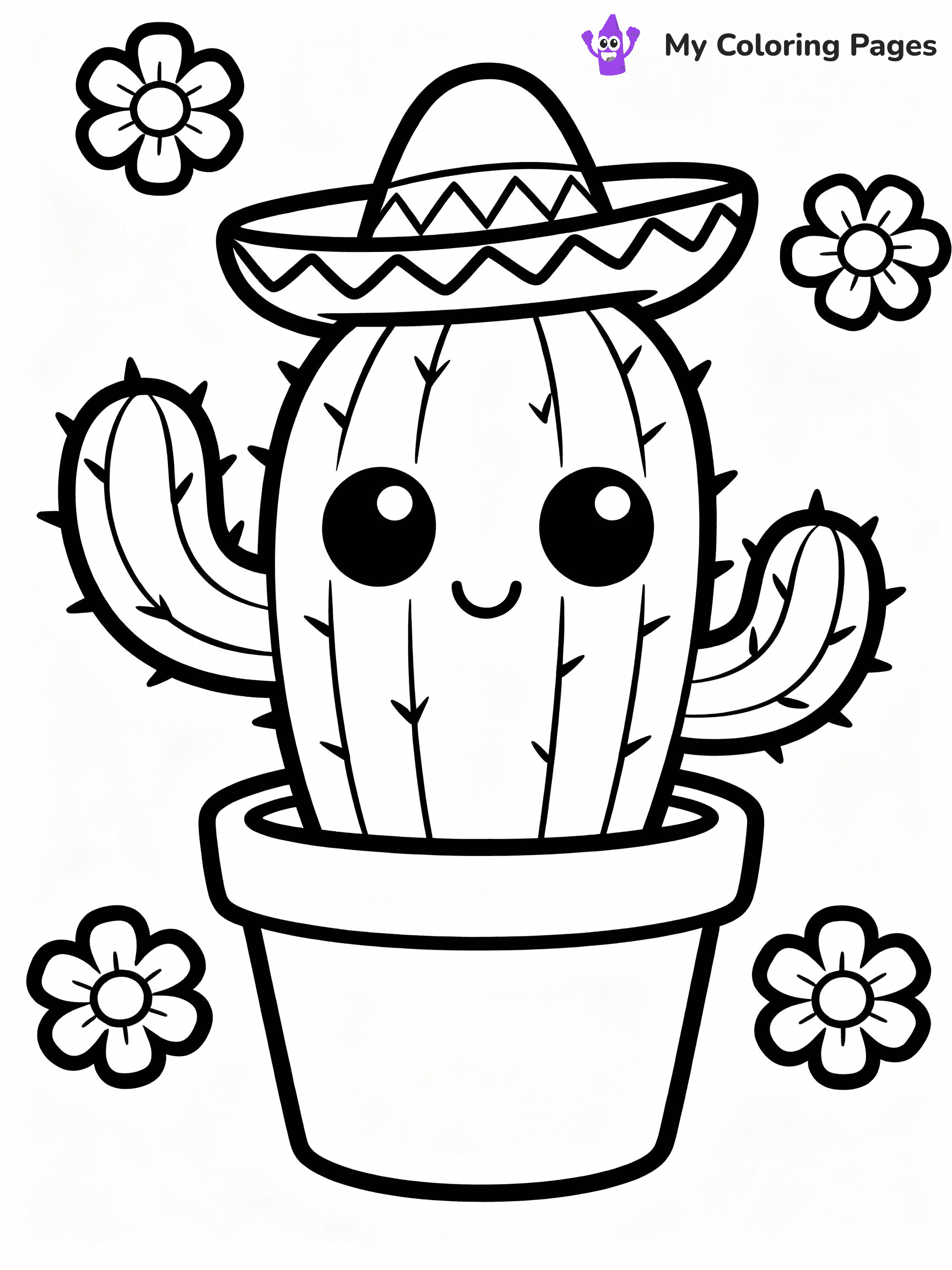 Cactus Coloring Pages - 30