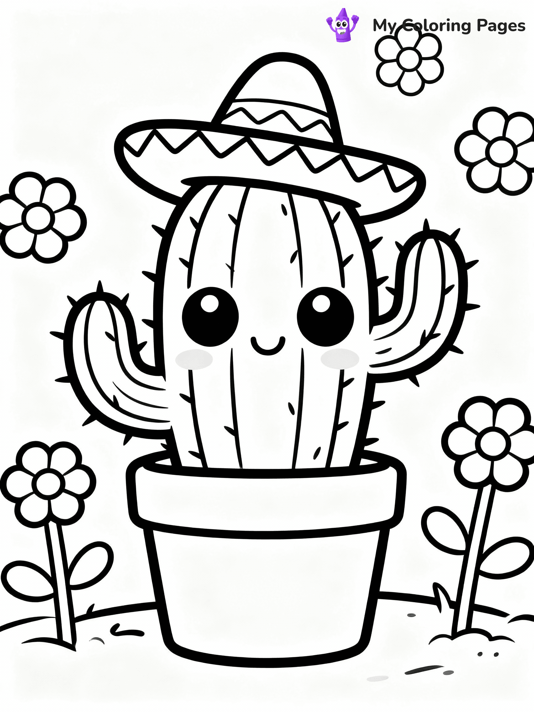 Cactus Coloring Pages - 29