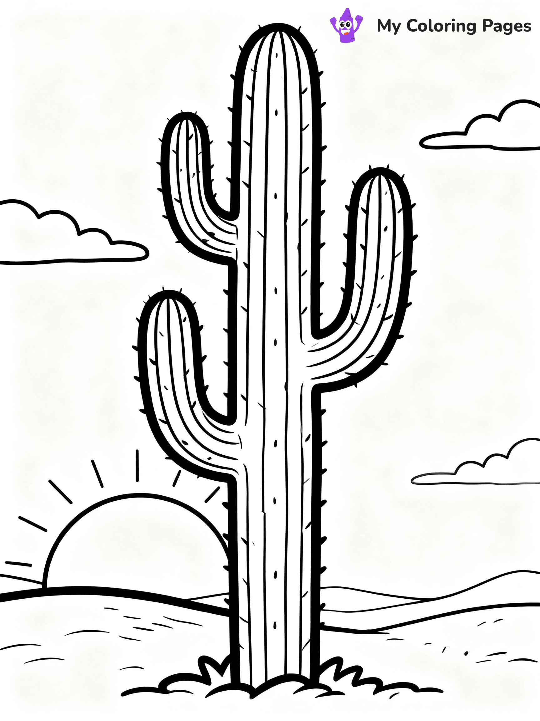 Cactus Coloring Pages - 25