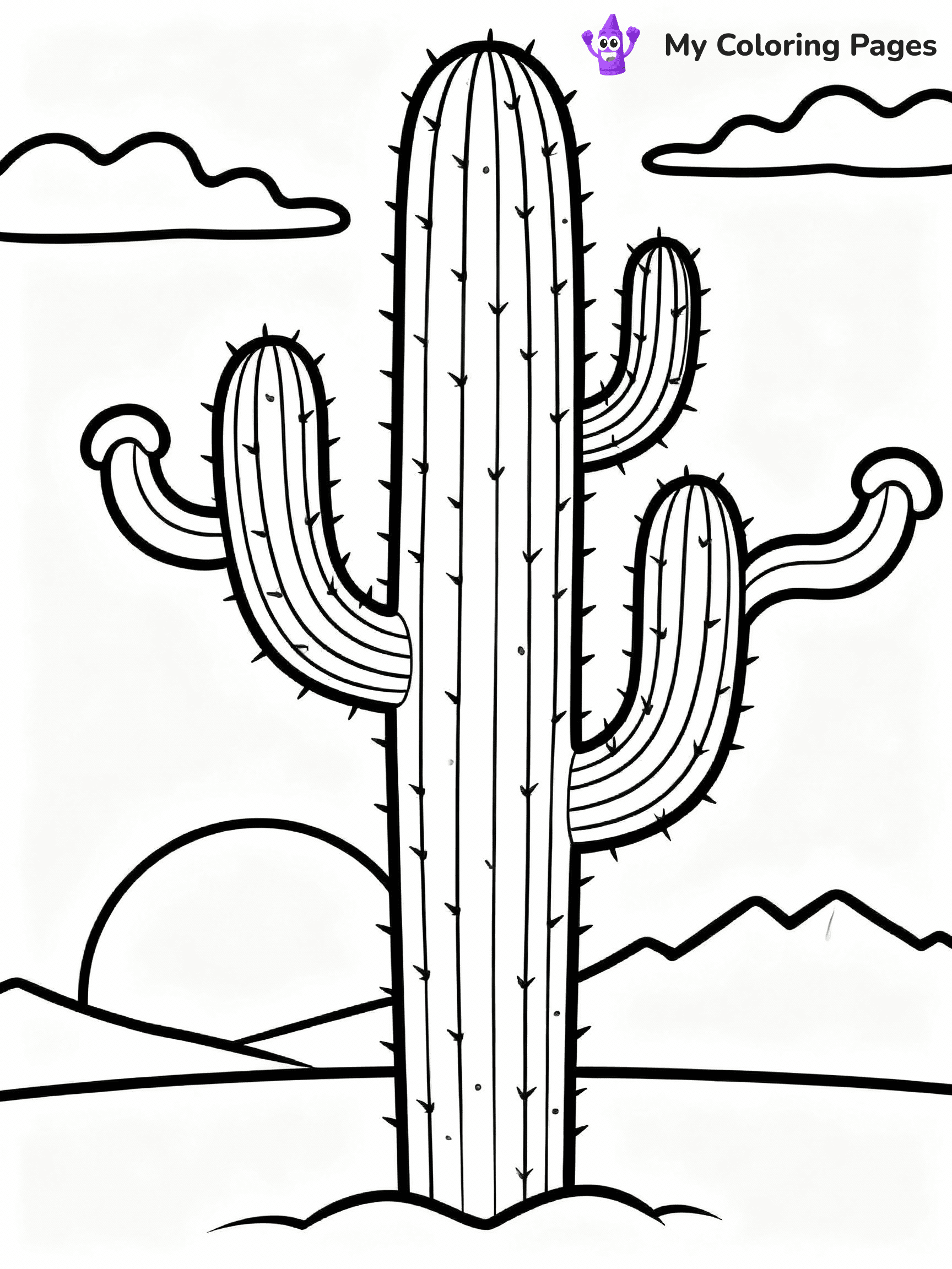 Cactus Coloring Pages - 24