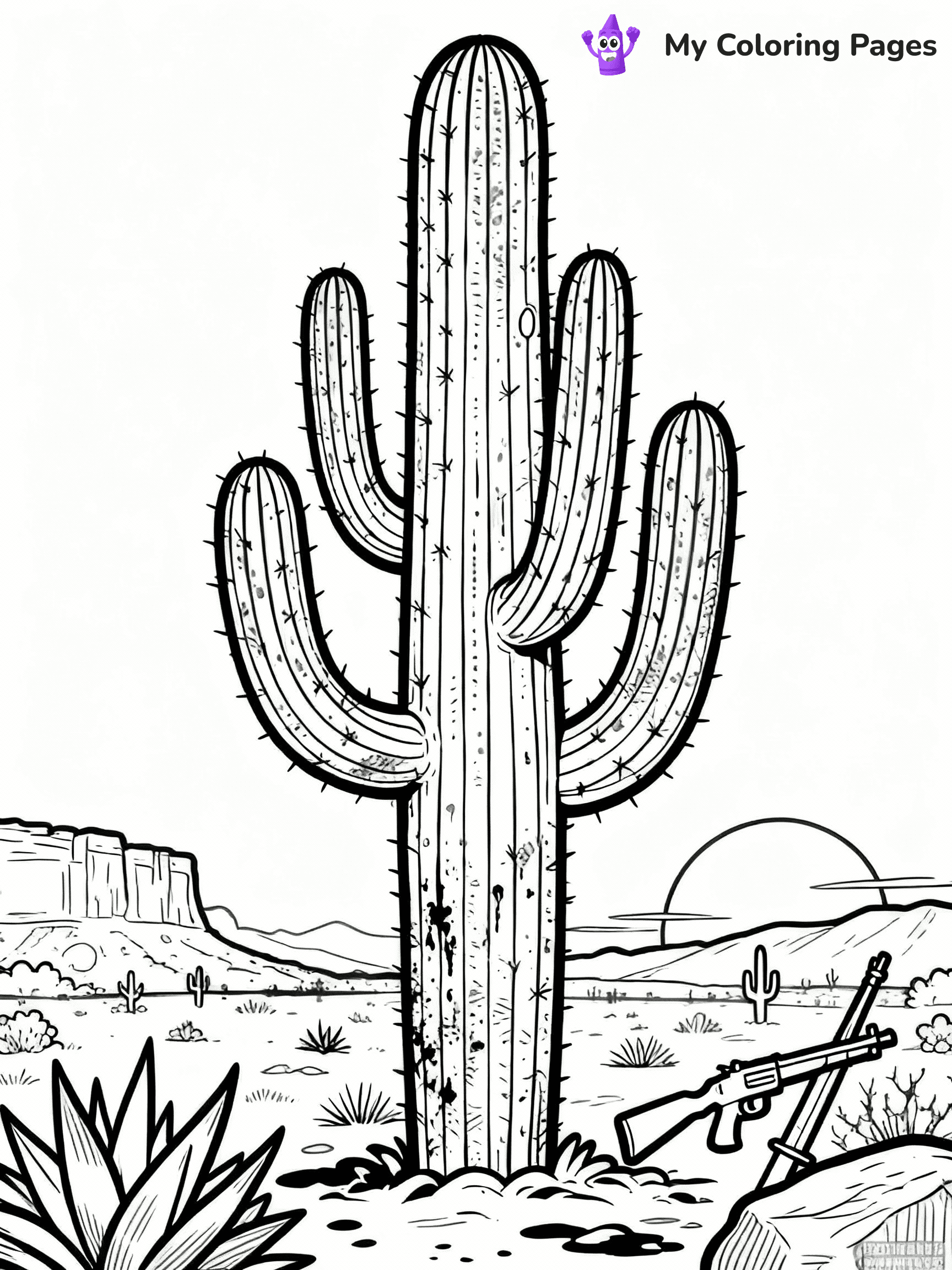 Cactus Coloring Pages - 22