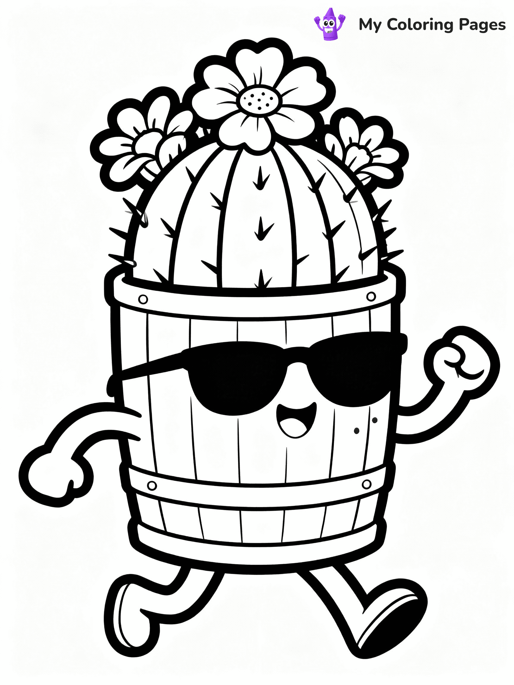 Cactus Coloring Pages - 14